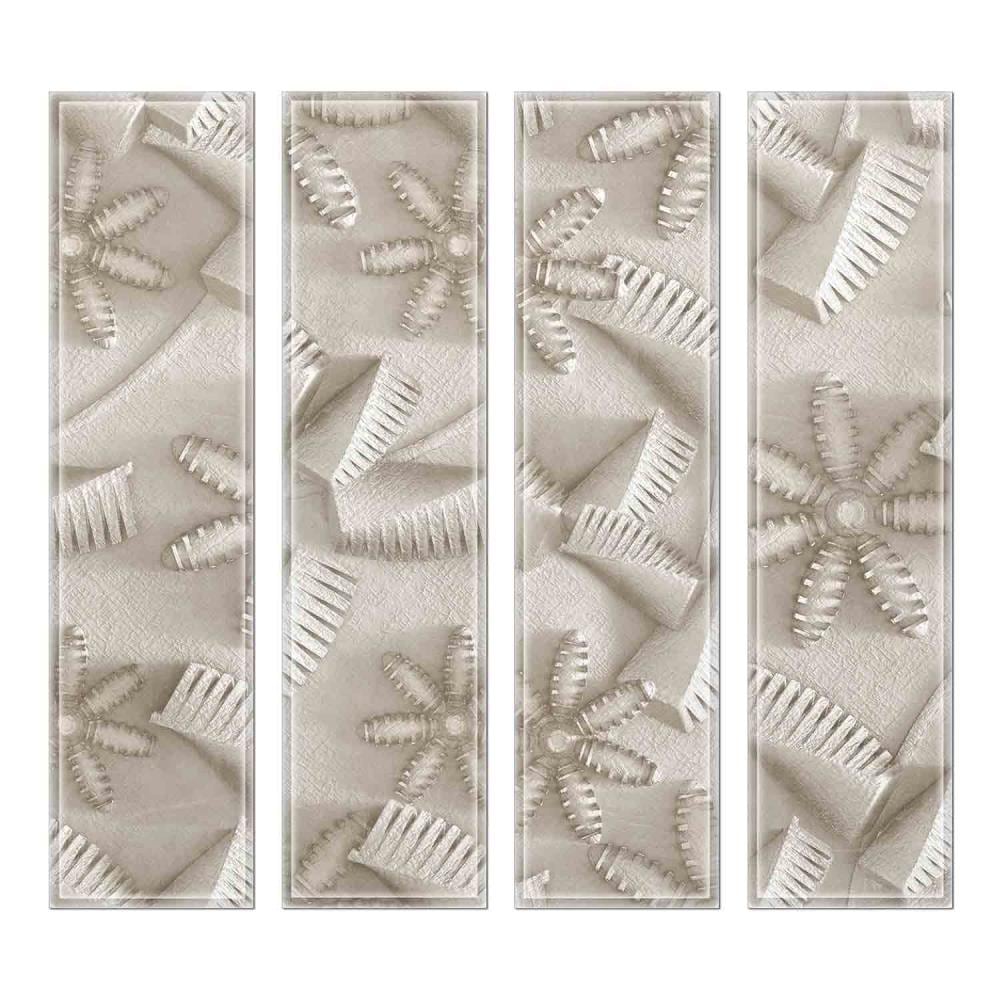 Instant Mosaic 4970102 Upscale Designs 32-Pack Multicolor 3-in x 12-in Glossy Glass Random Wall Tile