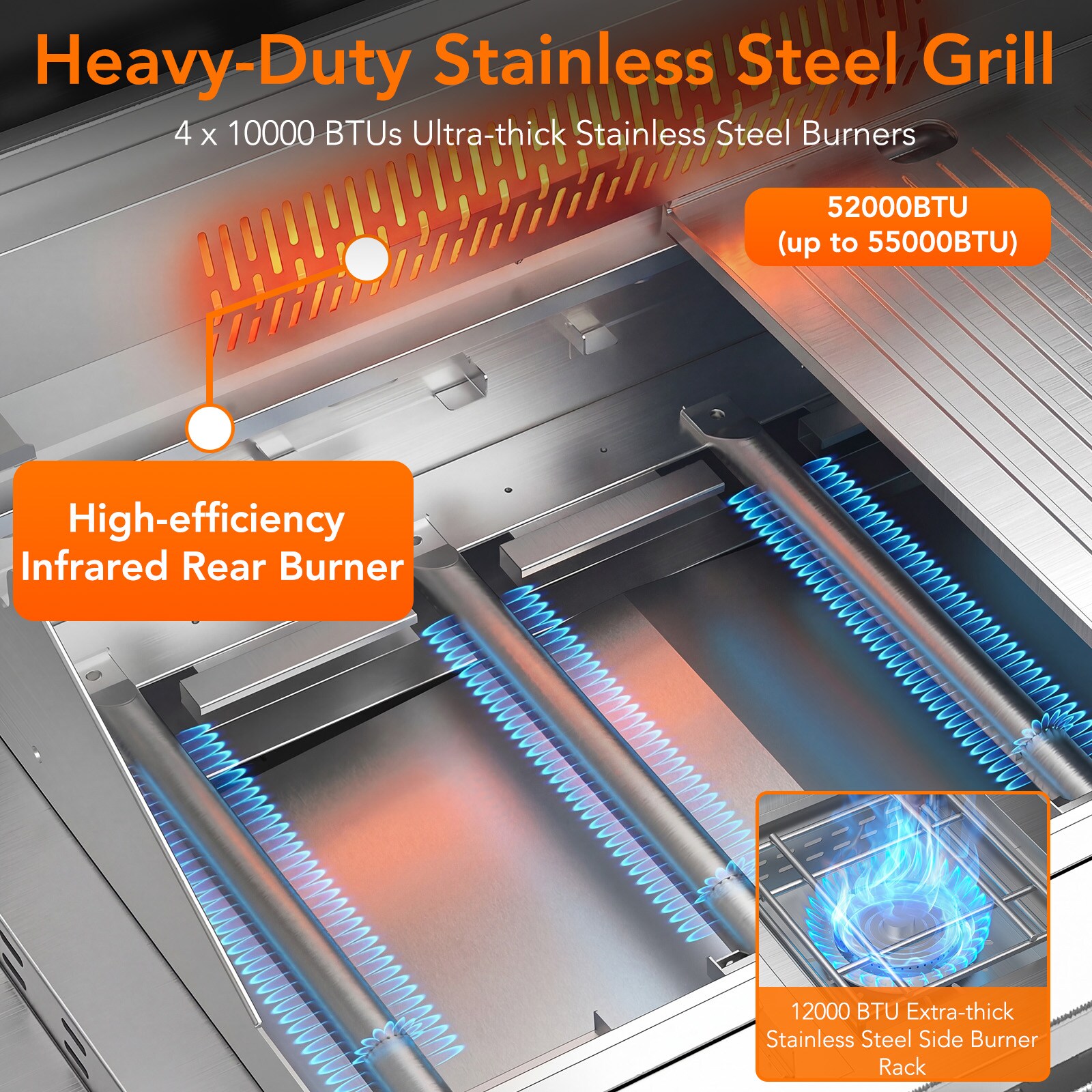 COWSAR 00042GBA0-CS Gas-Grill - View #4