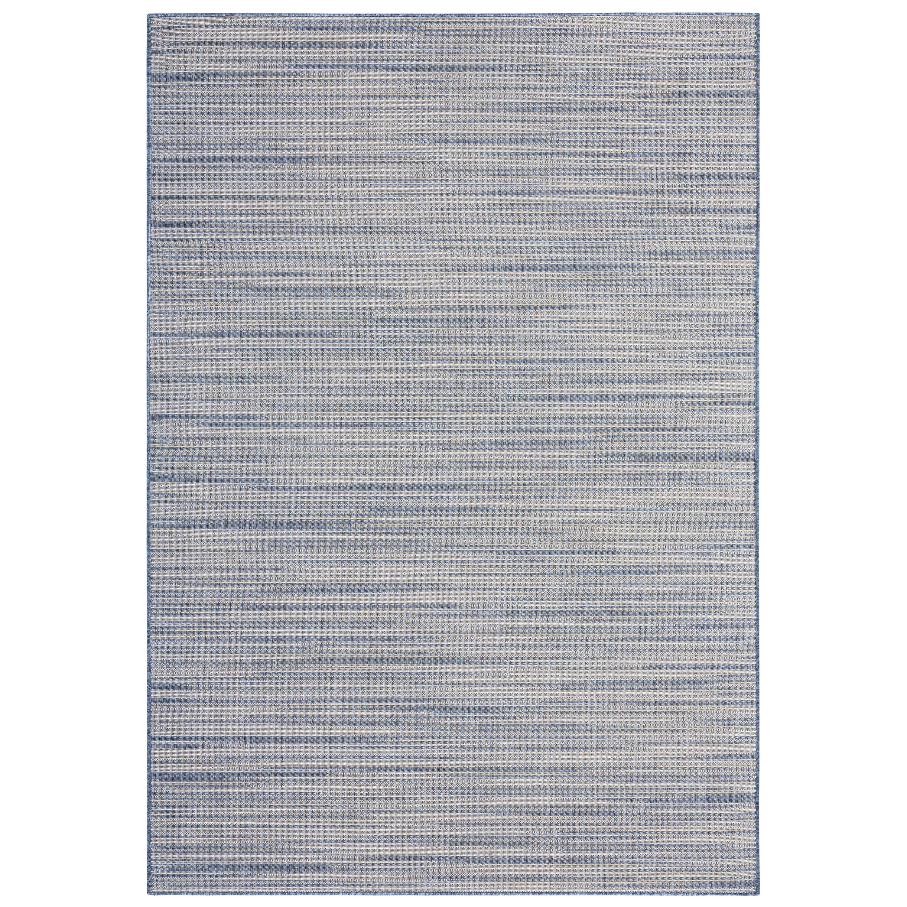 Nicole Miller 1-7551-309 Patio Country Wynona 8 x 10 (ft) Polypropylene Blue Rectangular Indoor/Outdoor Abstract French Country Area rug