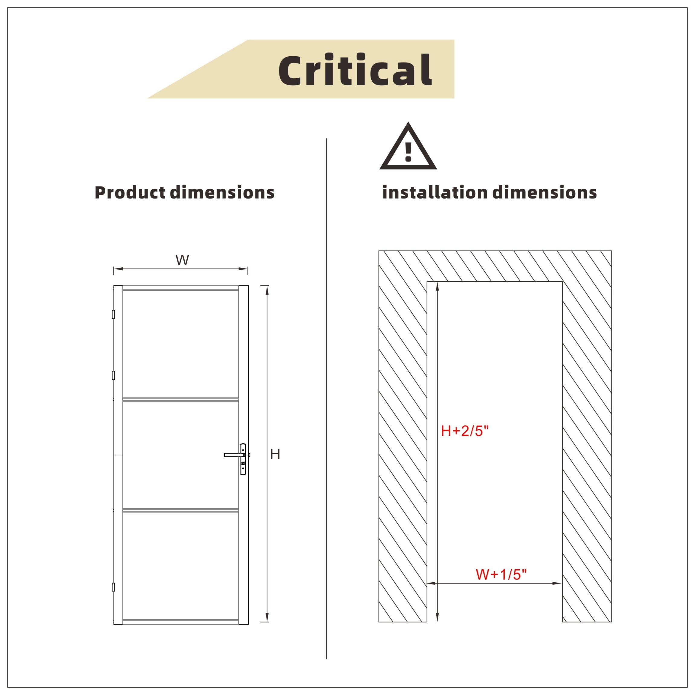 Gtnali 30-in x 80-in 3-Panel Black Aluminum Frame Clear Tempered Glass ...