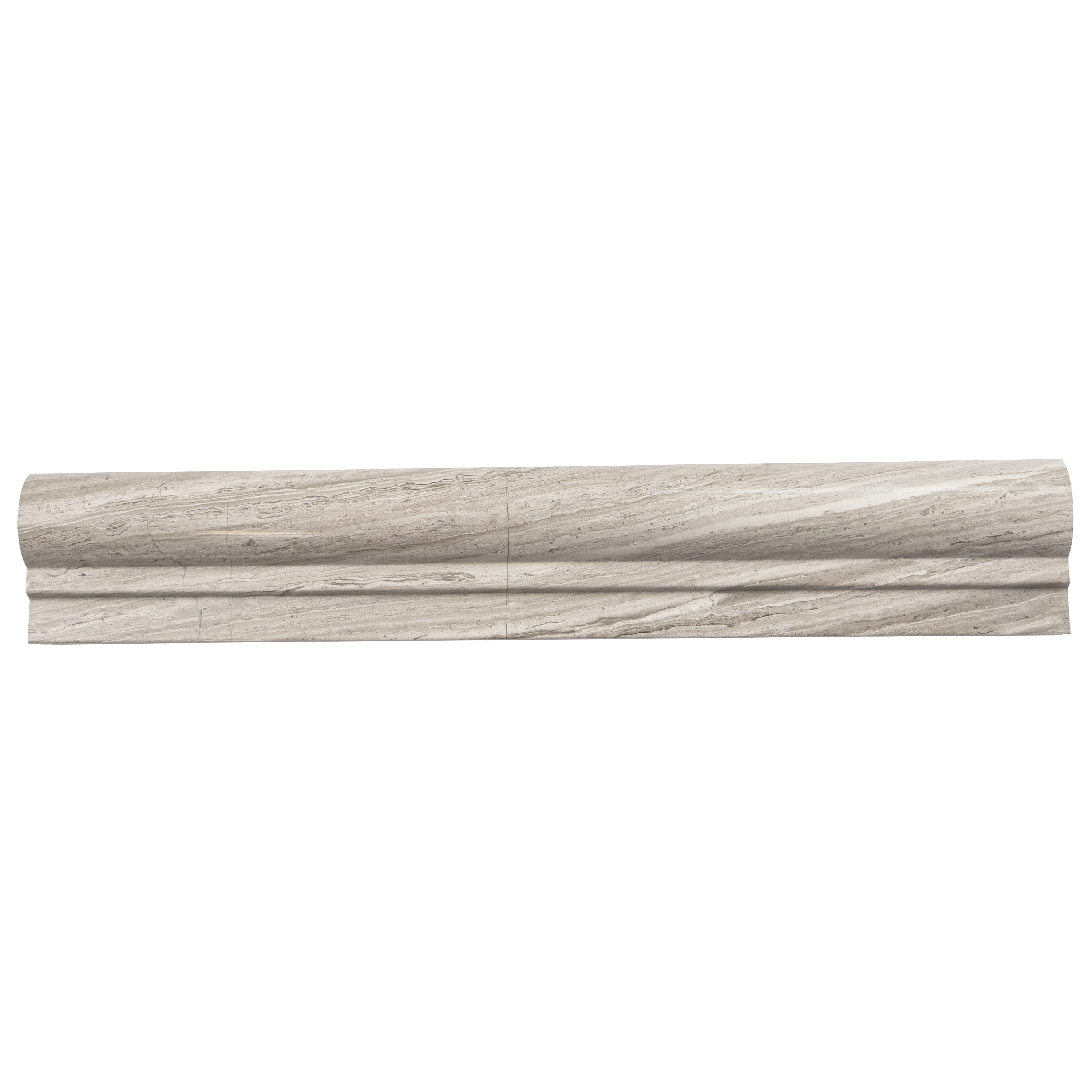 Apollo Tile APLMGR882PA Gray 2-in x 12-in Polished Marble Chair Rail Tile (1.667-sq. ft/ Carton) 10-Pack