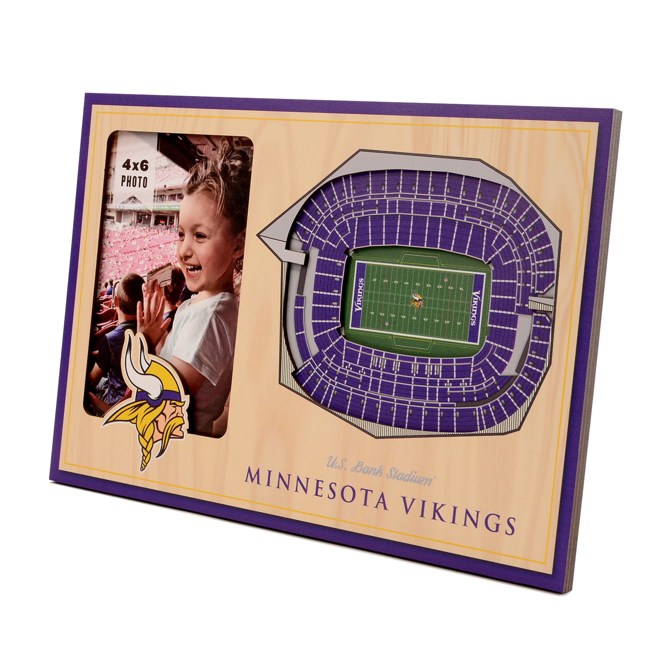 Minnesota Vikings 3D StadiumViews Picture Frame