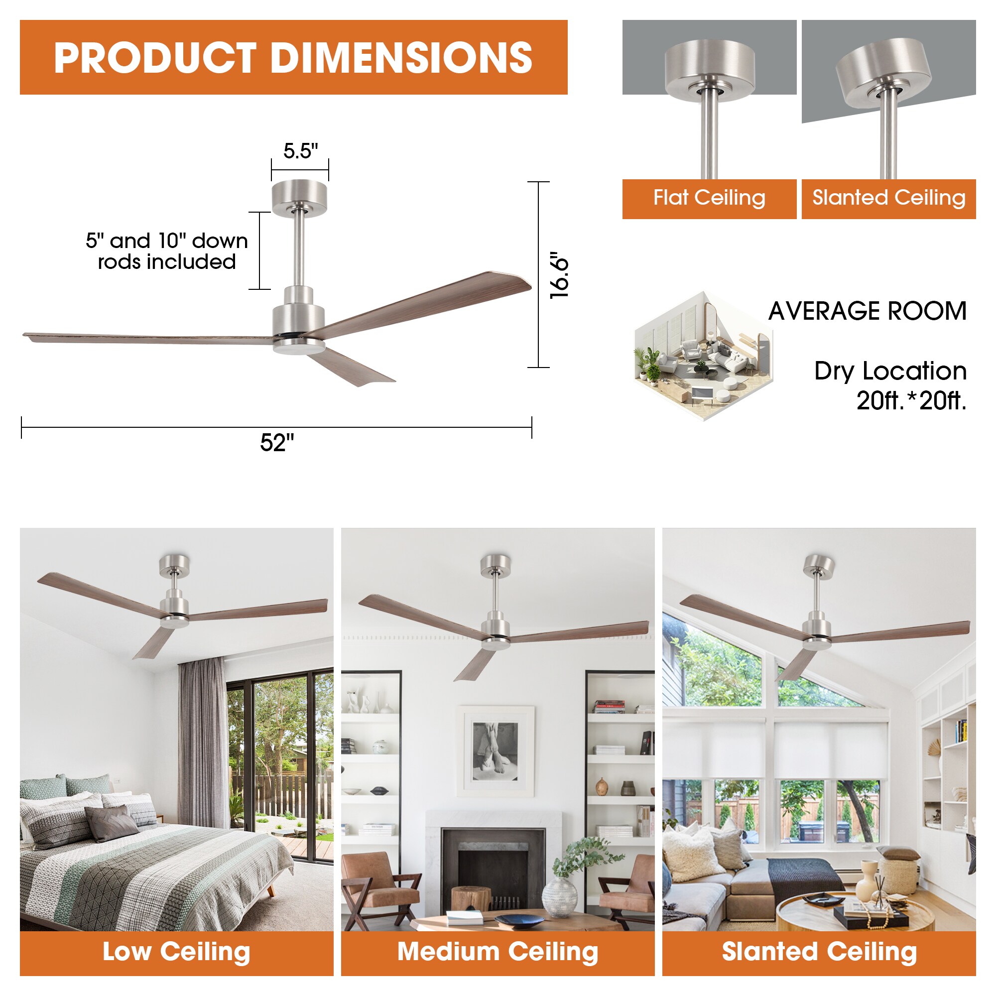 Parrot Uncle F6364SN110V Ceiling-Fans - View #8