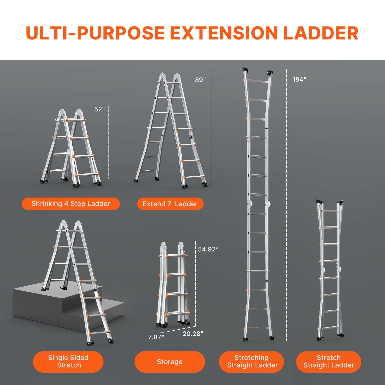 VEVOR SCDGNAZXYST406089V0 Step-Ladders - View #5
