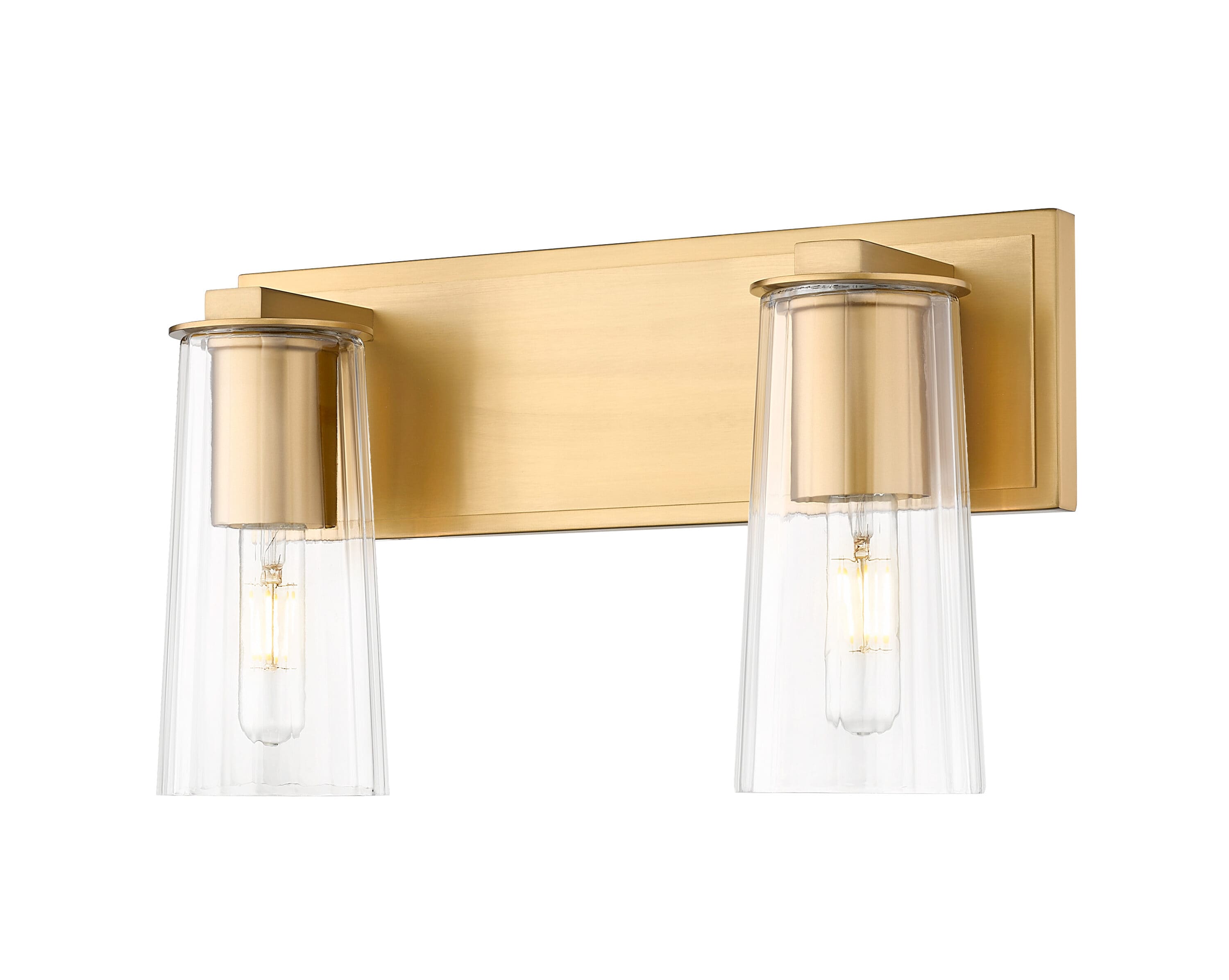 Z-Lite 826-2V-MGLD Titus 16-in 2 -Light Gold Transitional Vanity light