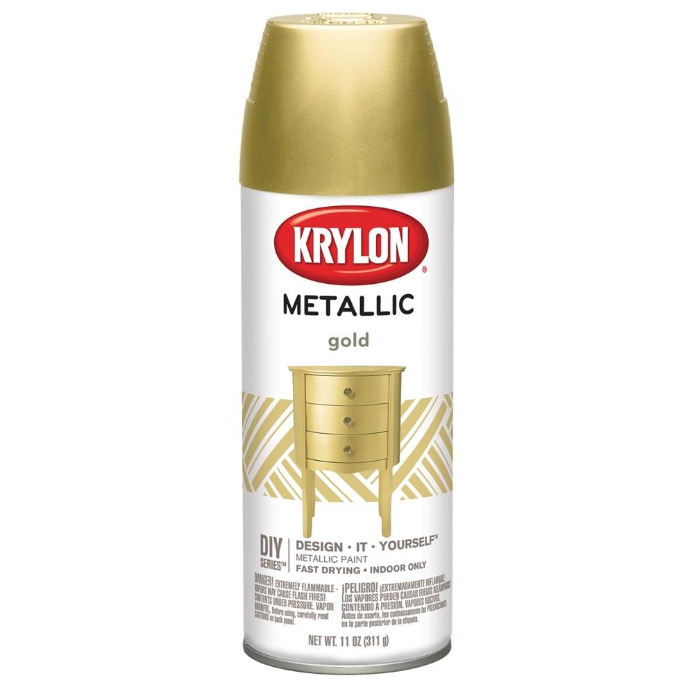Krylon Gloss Gold Metallic Metallic Spray Paint (NET WT. 11-oz) in the  Spray Paint department at