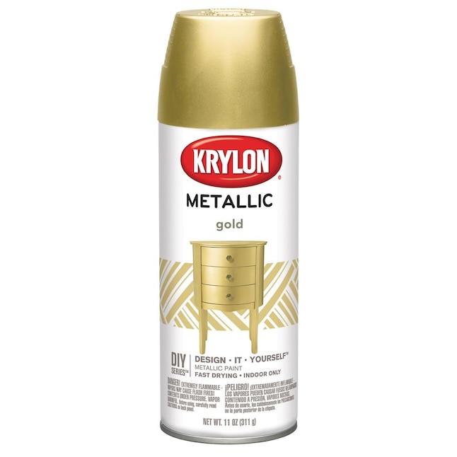 Krylon Gloss Gold Metallic Metallic Spray Paint (NET WT. 11-oz) in the  Spray Paint department at