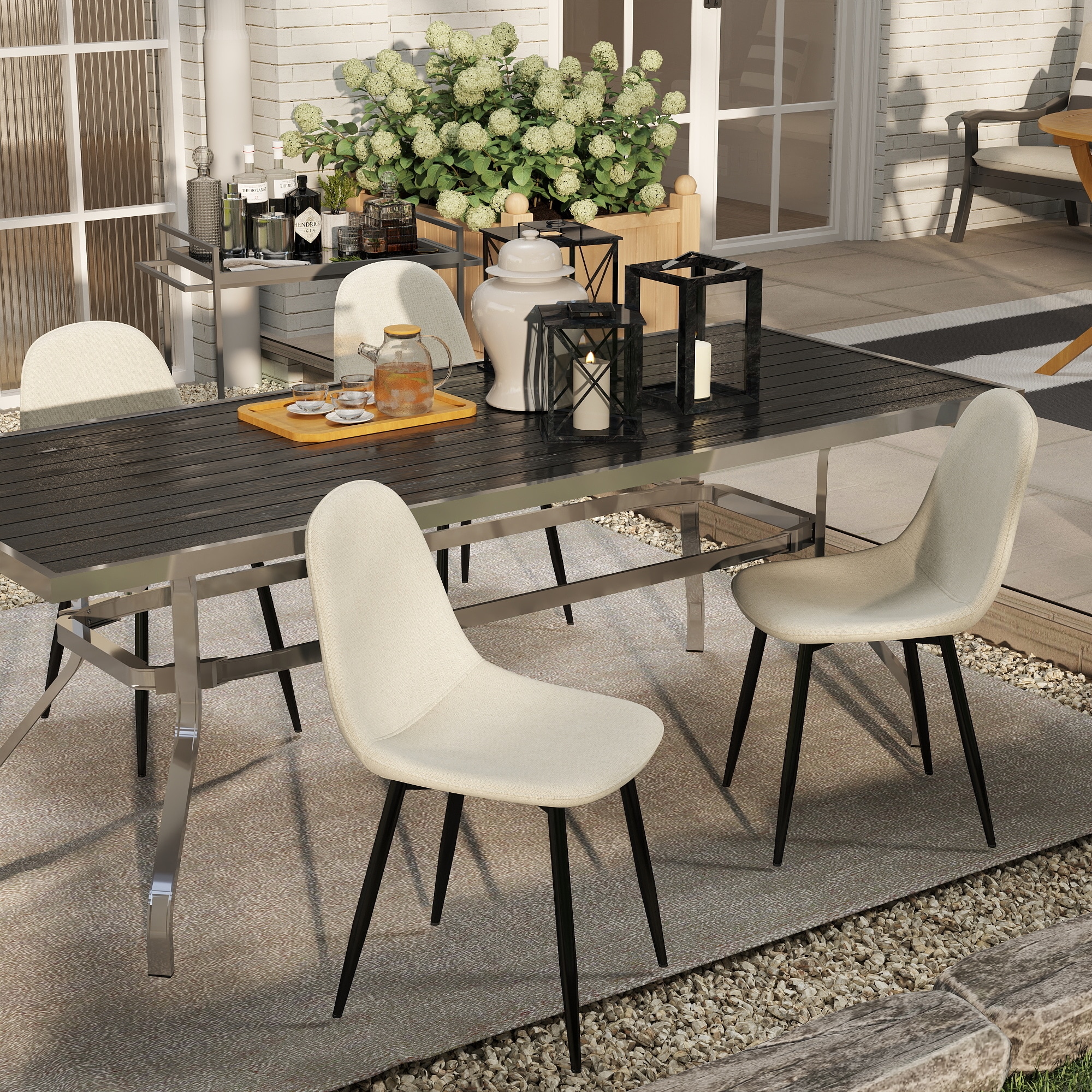 Homy Casa CHARLTON BEIGE Dining-Chairs - View #2