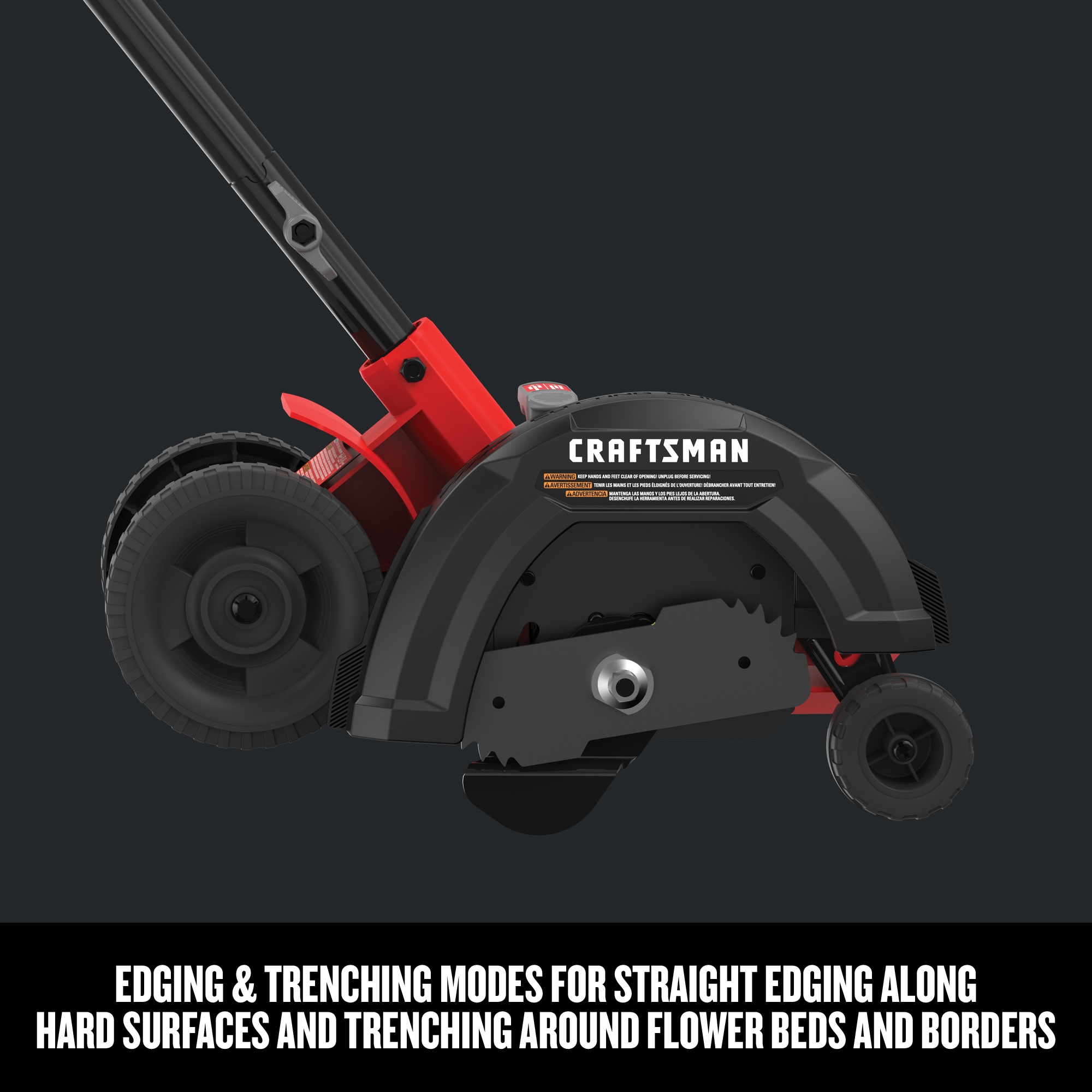 CRAFTSMAN CMEED400 7.5-in Push Walk Behind Electric Lawn Edger - 3