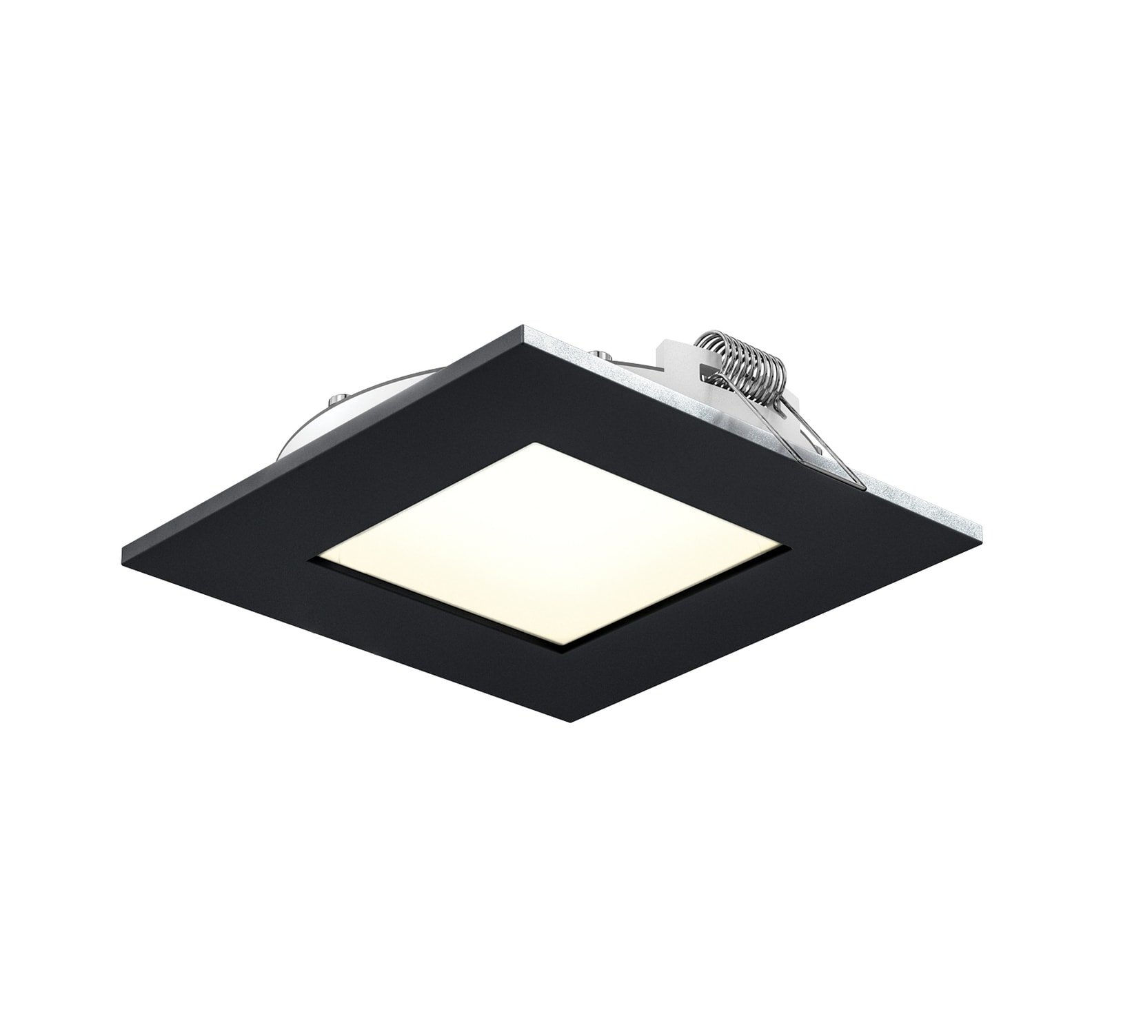 DALS Lighting 5004 Black 770-Lumen Switchable Square Dimmable LED Canless Recessed Downlight the department at Lowes.com