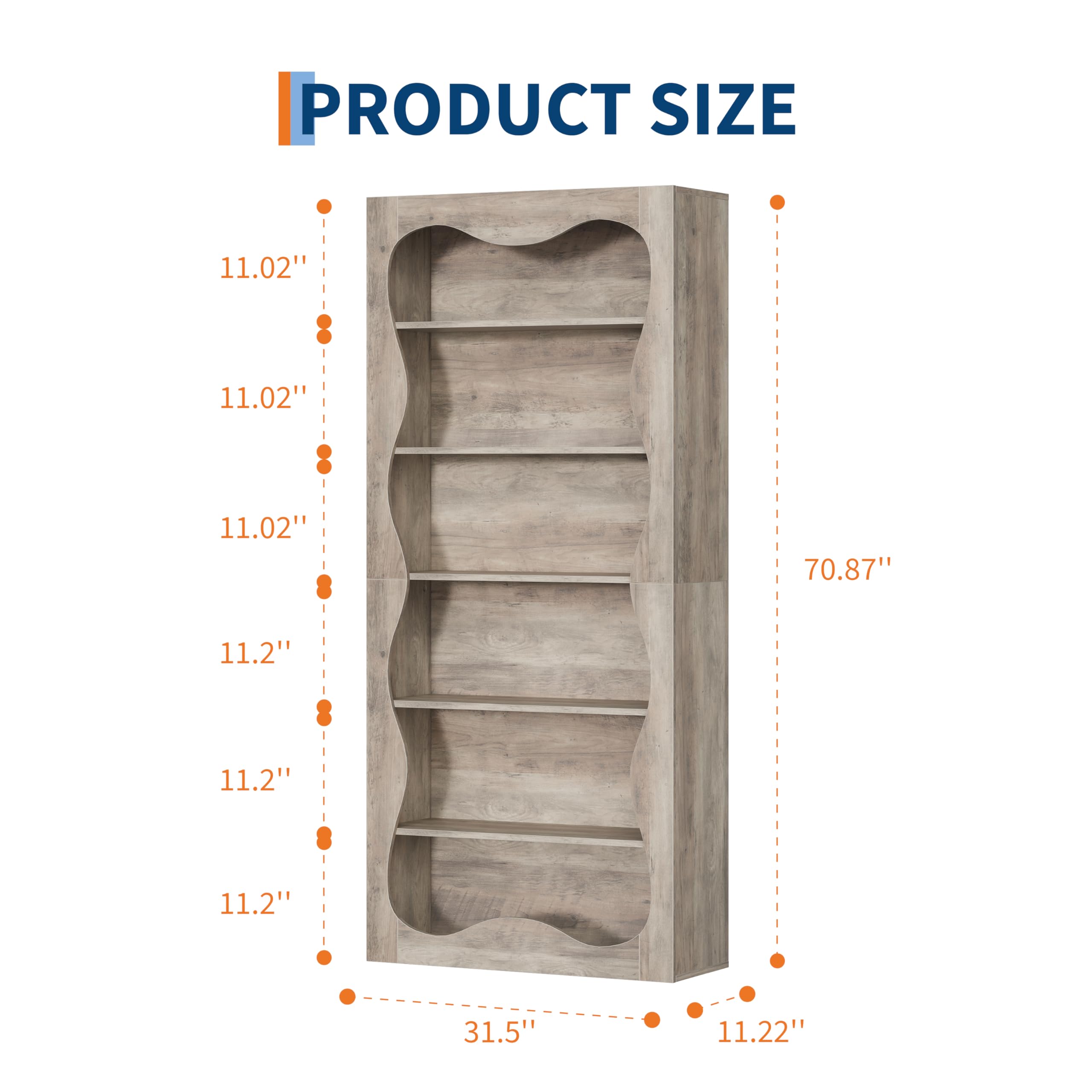 GarveeLife CLJ-4QLHW4ZH0W1A bookcases - View #2