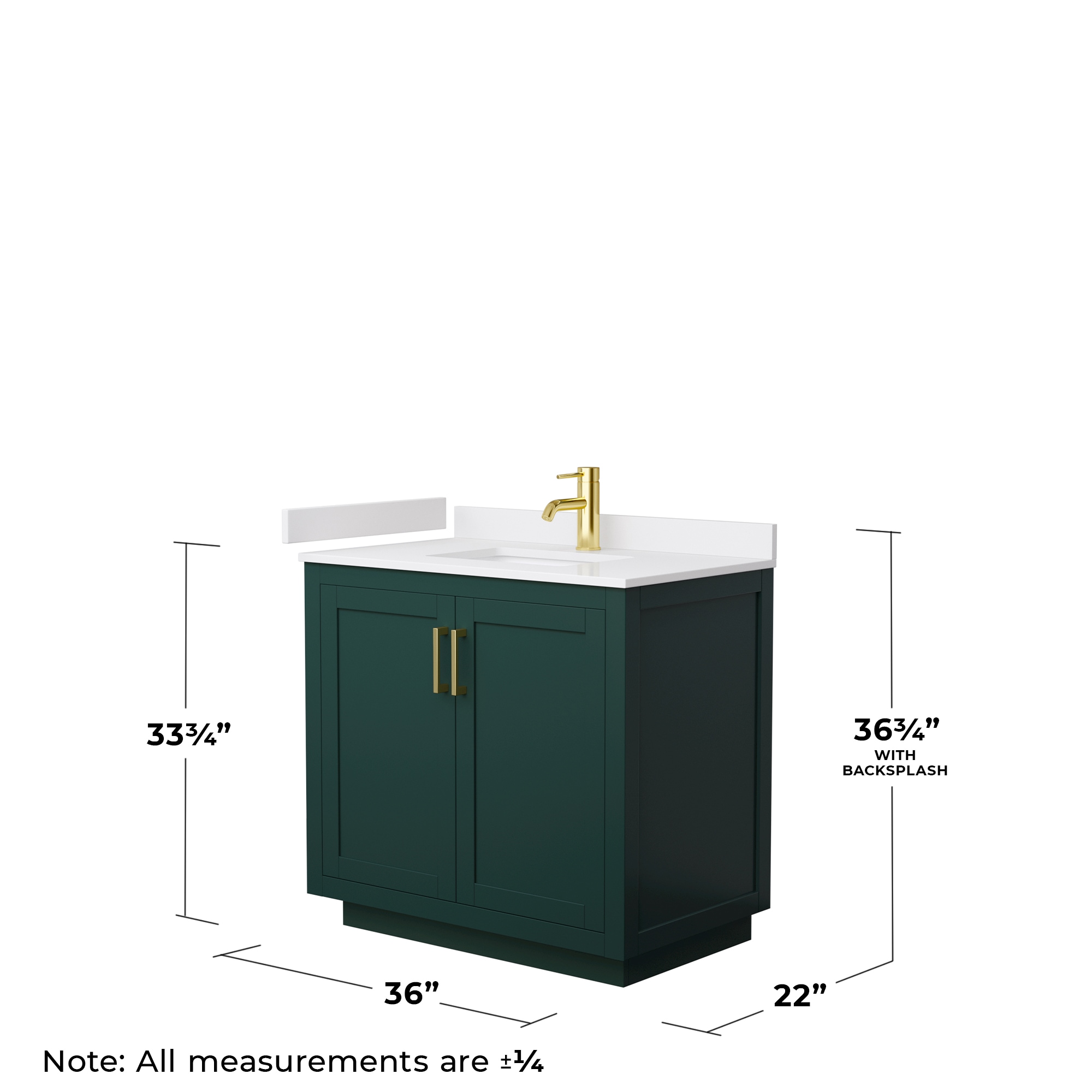 Wyndham Collection WCF292936SGDWCUNSMXX Bath-Vanity-Combo - View #5