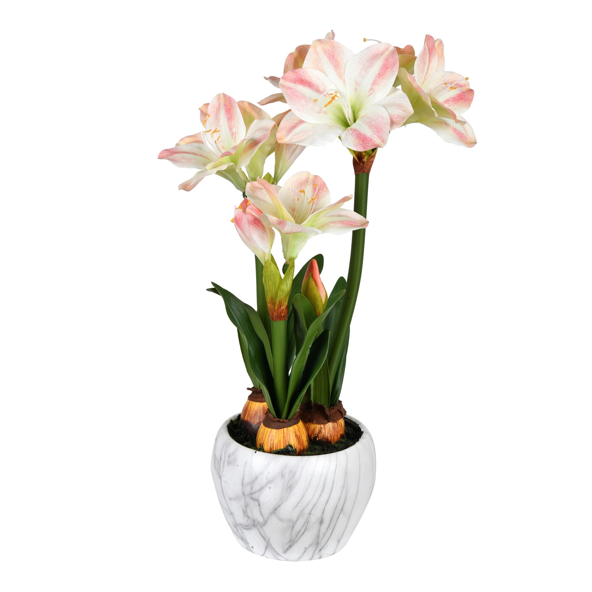 Vickerman FC190379 25-Inches Pink Indoor Desktop Lily Artificial flower