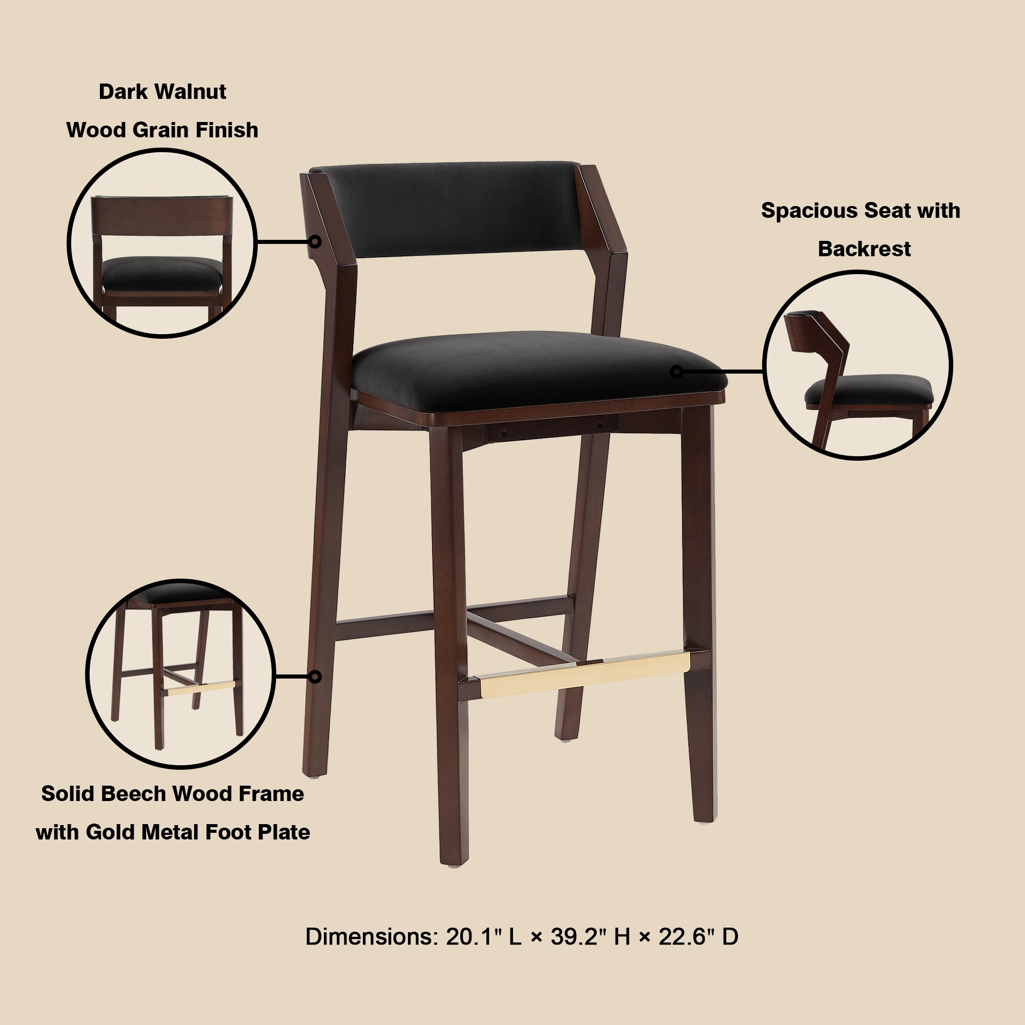 Tinyhomie LW-X-KARL2510 stools - View #5