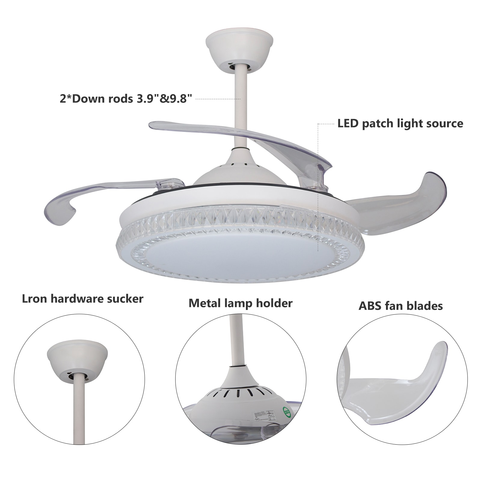 Oukaning JZUCODN599HCX Ceiling-Fans - View #5