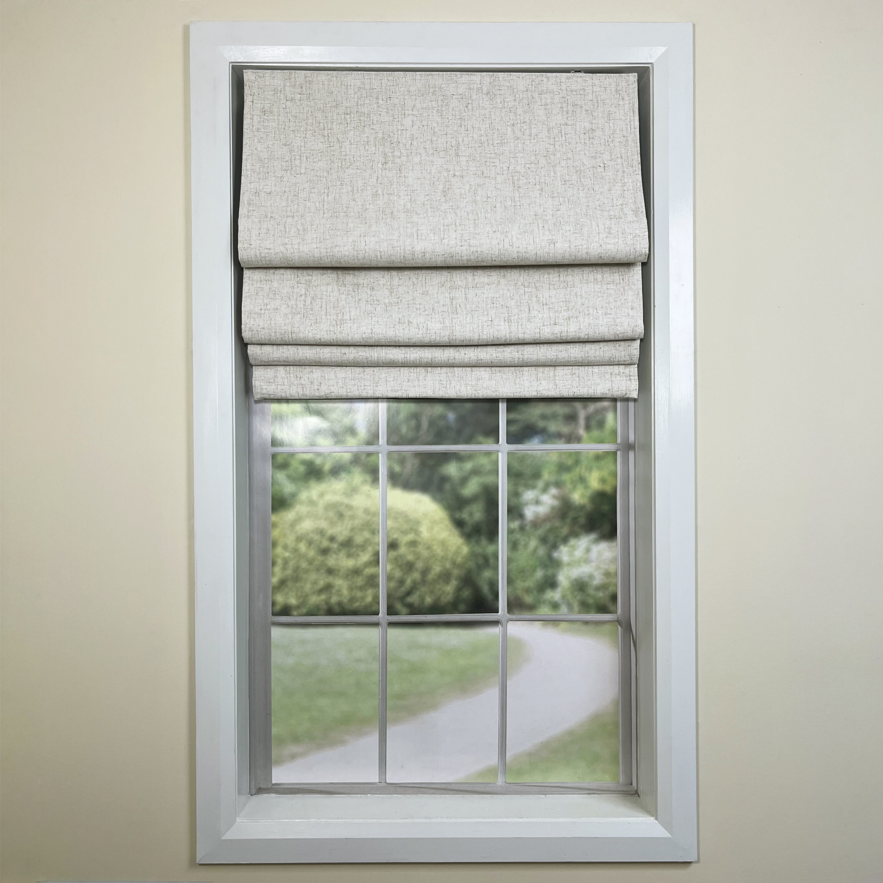 Versailles Home Fashions Linen Blackout Cordless Roman Shade CRS092963 ...