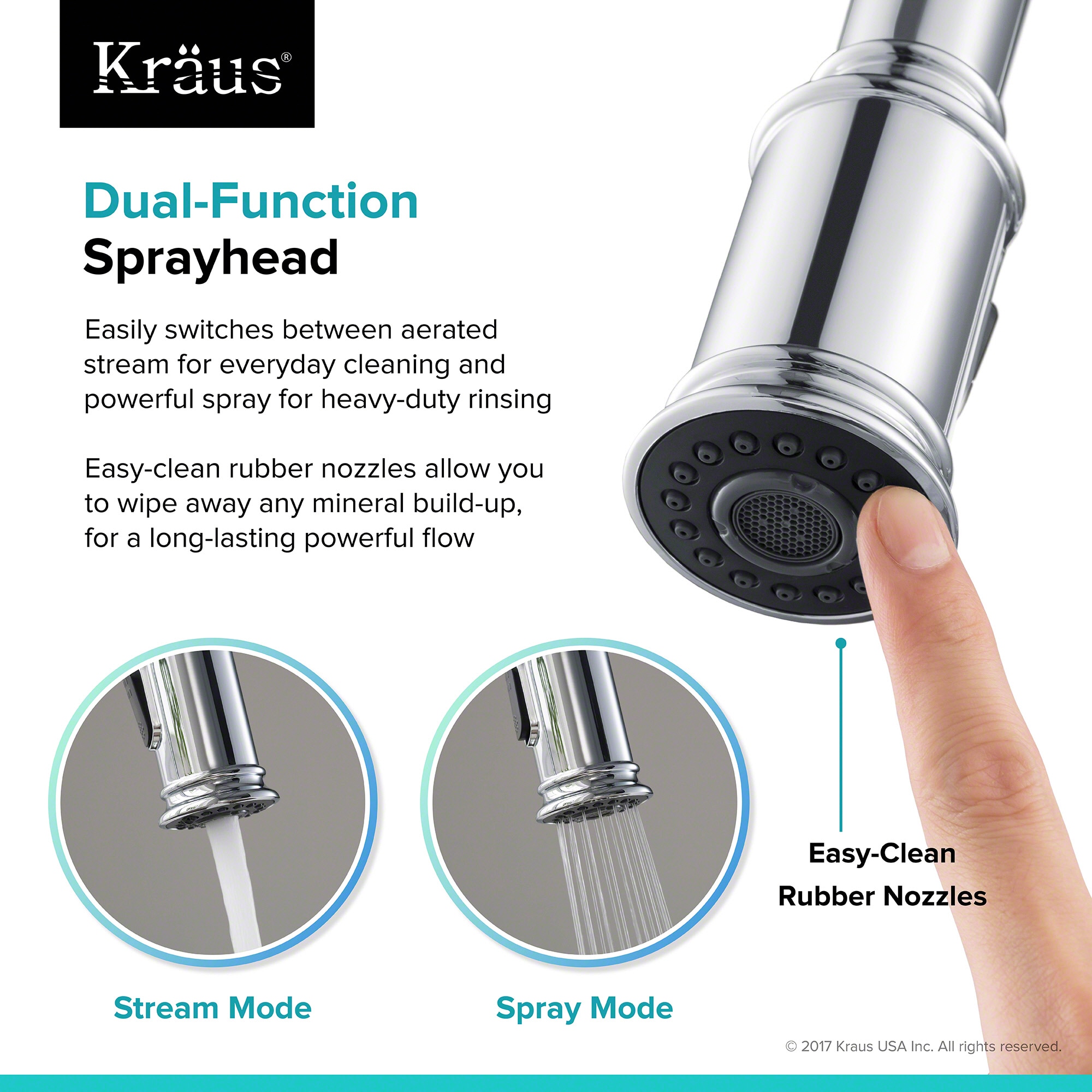 Kraus Sellette Chrome Single Handle Pull-down Kitchen Faucet With 