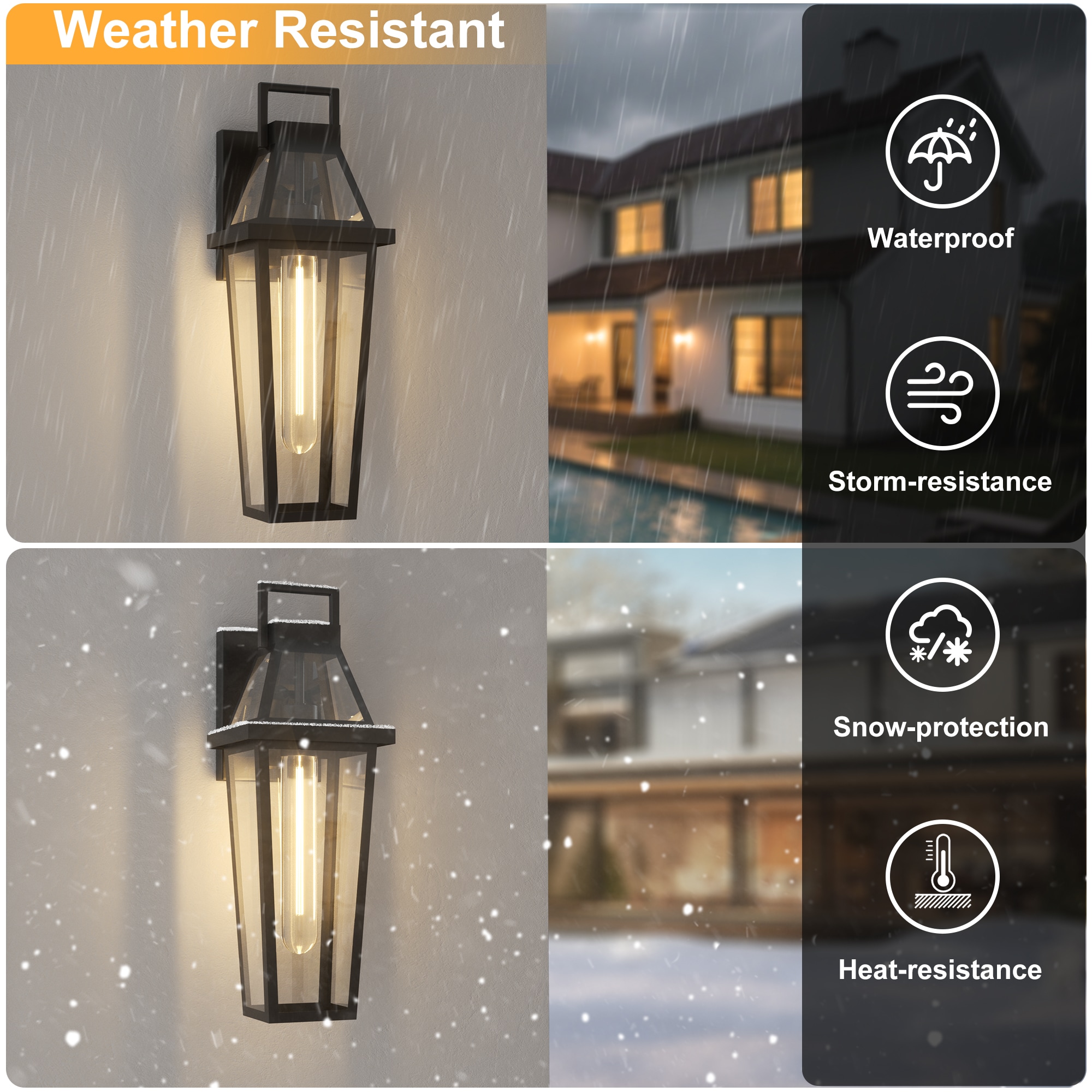 Maxax 7075-1BK Outdoor-Wall-Lighting - View #3