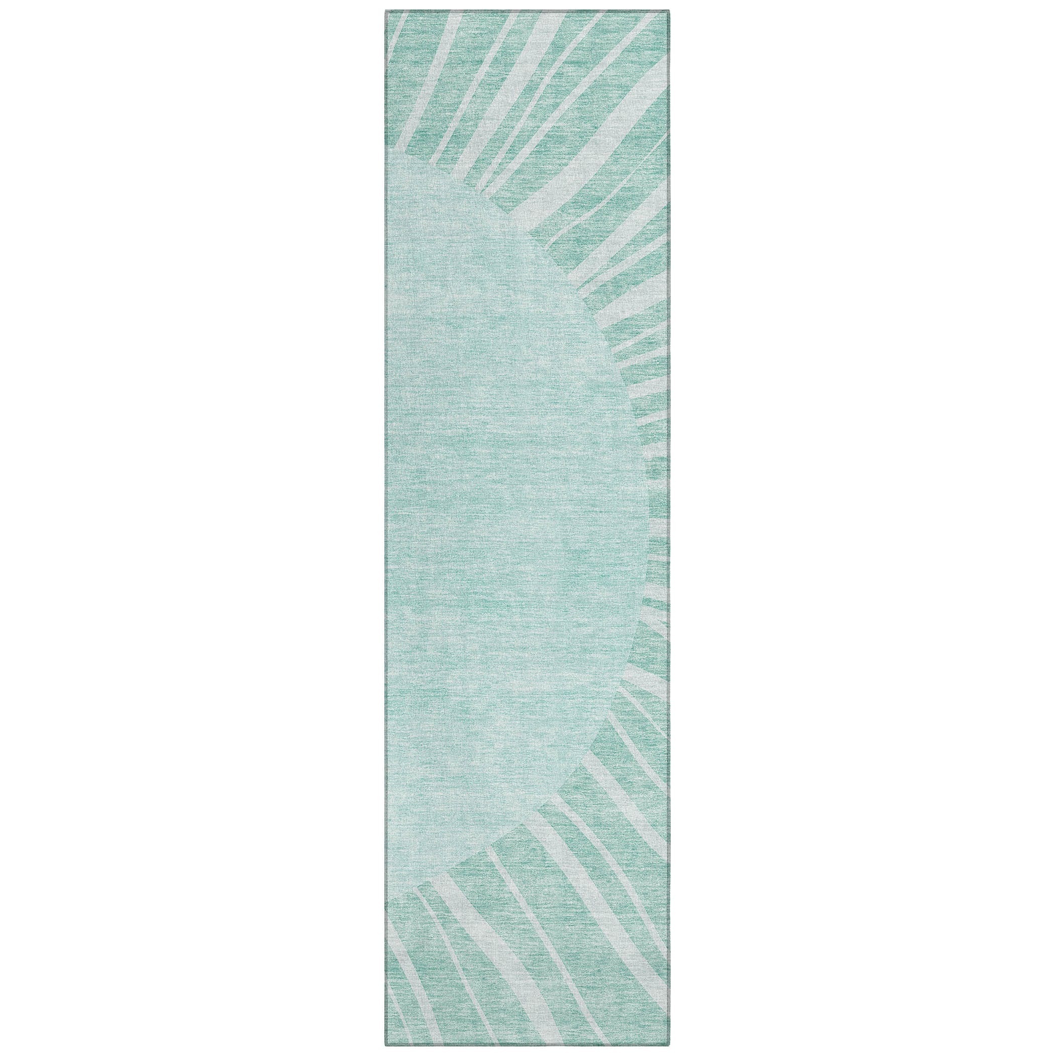 Addison Rugs ACN668TE2X8 Chantille ACN668TE 2 x 7 (ft) Polyester Teal Rectangular Indoor/Outdoor Geometric Machine washable Runner rug