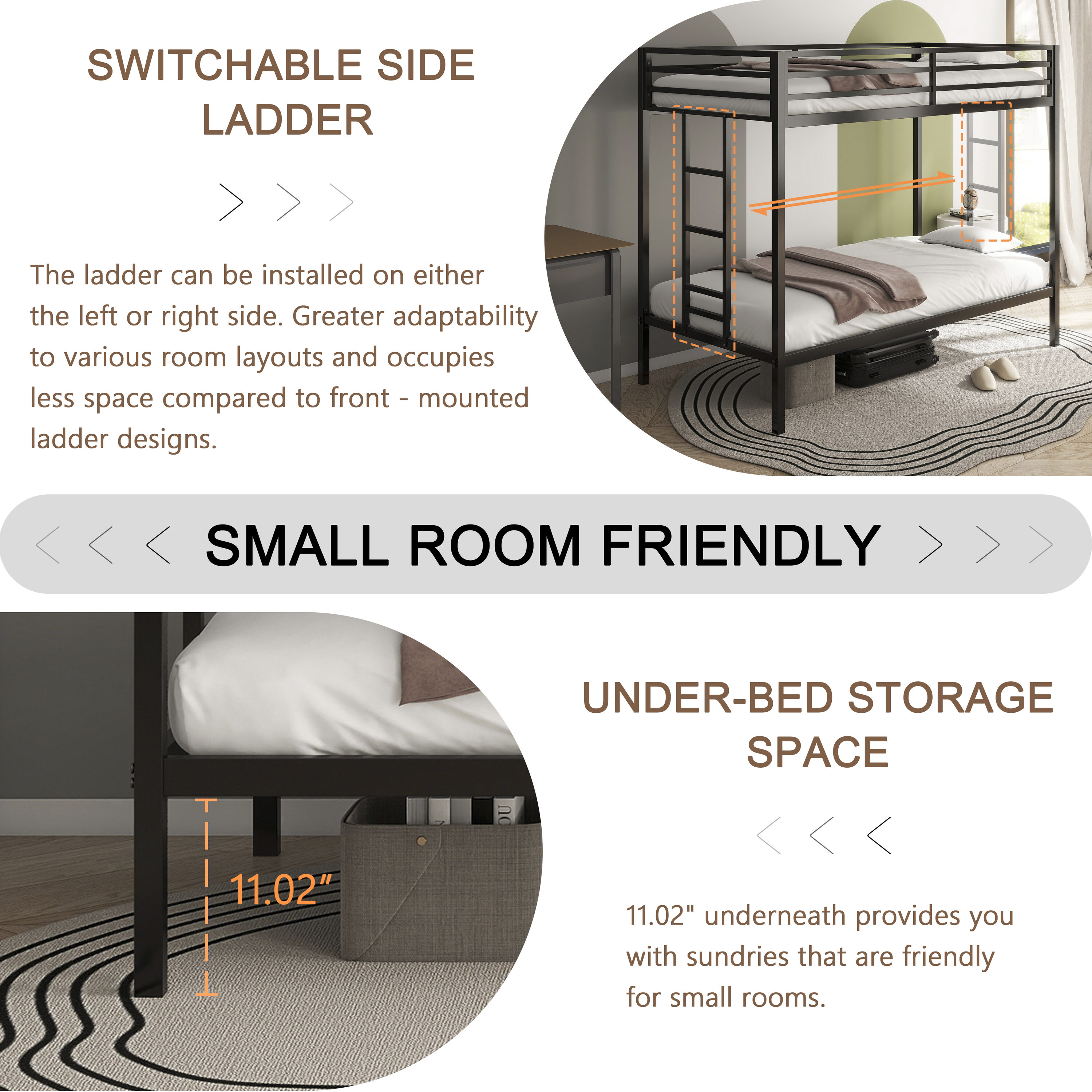 Tatayosi JJ-3P319019 Bunk-Beds - View #9