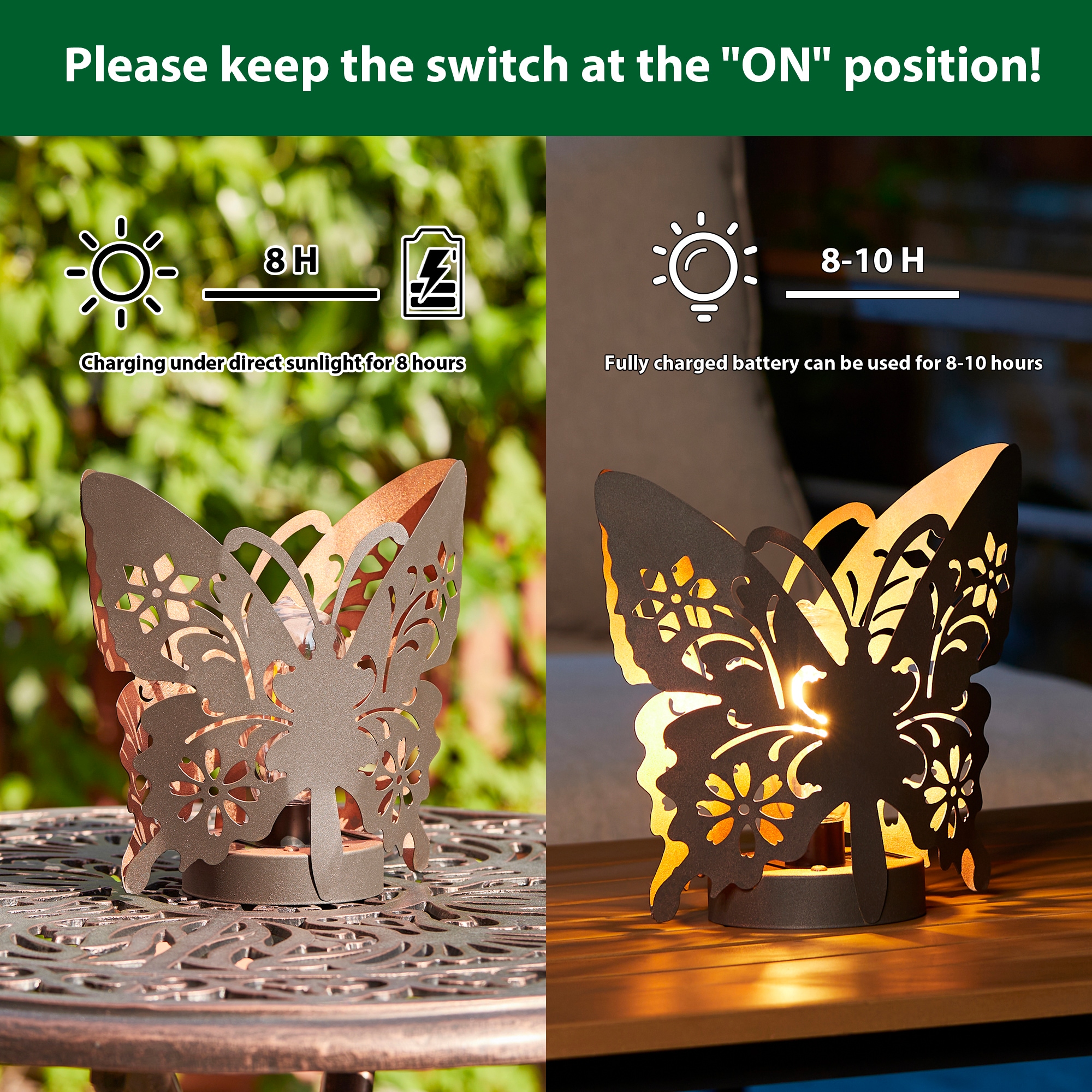 Glitzhome 2023300075 Outdoor-Decorative-Lanterns - View #8