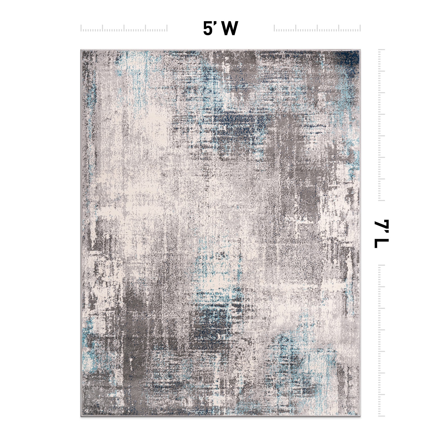 World Rug Gallery 4053BLUE5X7 rugs - View #2