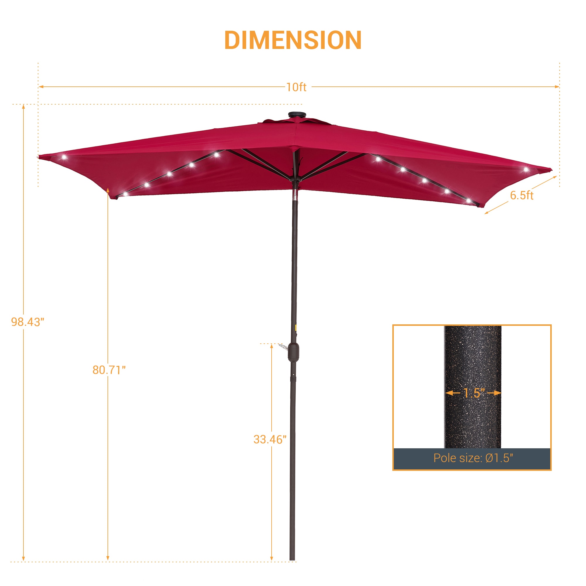 ACEGOSES LW-RLED16RD Umbrellas-2 - View #10
