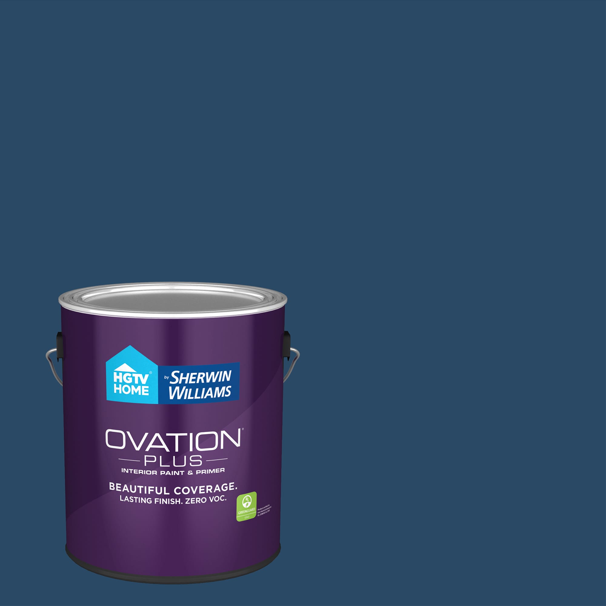HGTV HOME by Sherwin-Williams 4009-7-2557215 Ovation Plus Eggshell Indigo Cloth 4009-7 Latex Interior Paint Paint + Primer ( 1-gallon )