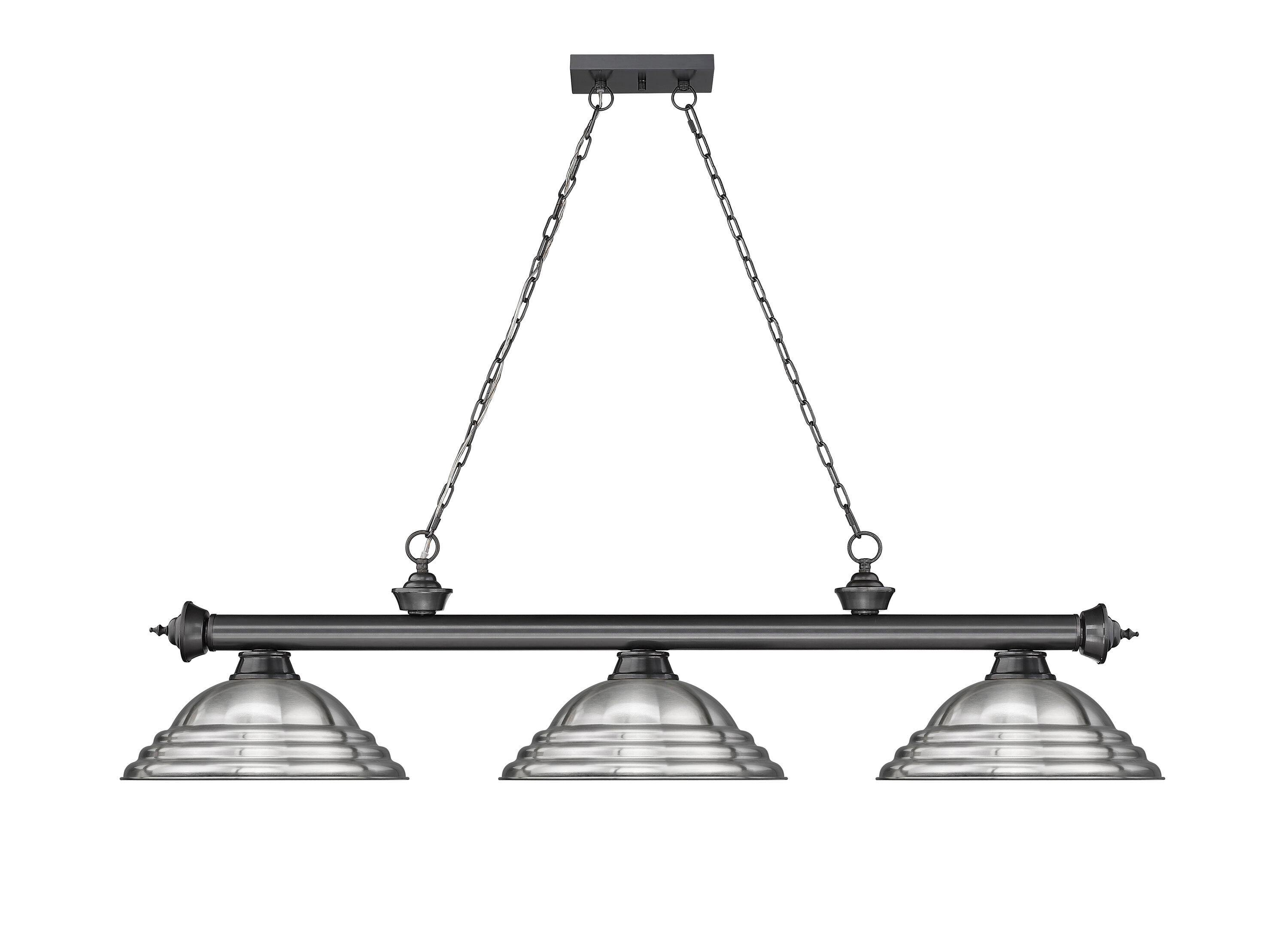 Z-Lite 2306-3BP-SBN Pool-Table-Lighting - View #2