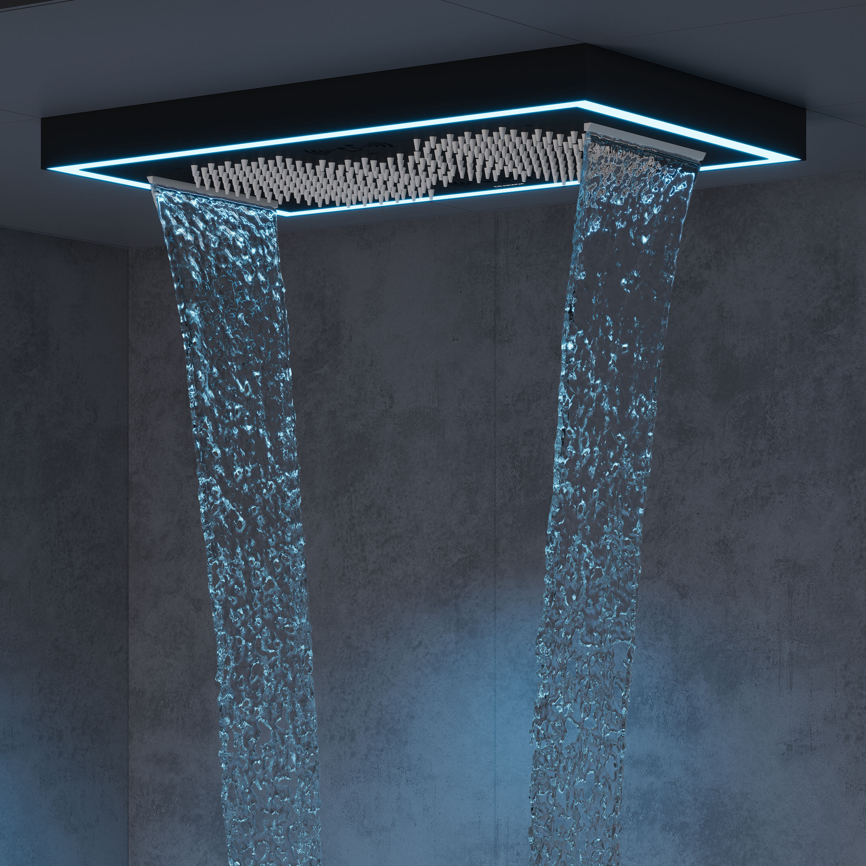 CRANACH C09.BU41.MB Showerhead-Bar-Panels - View #2