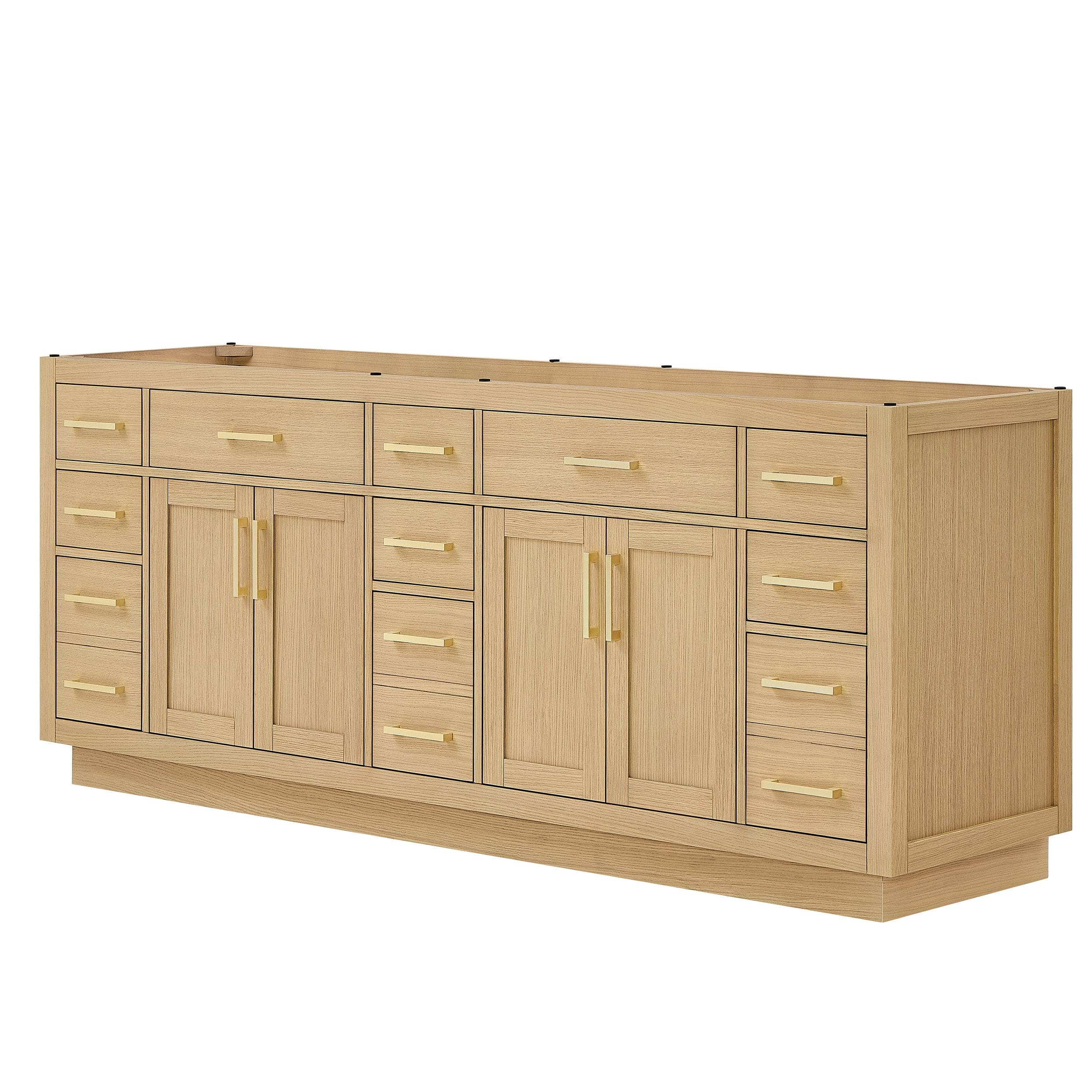 Wyndham Collection Beckett TK Bathroom Vanity Base Cabinet without Top