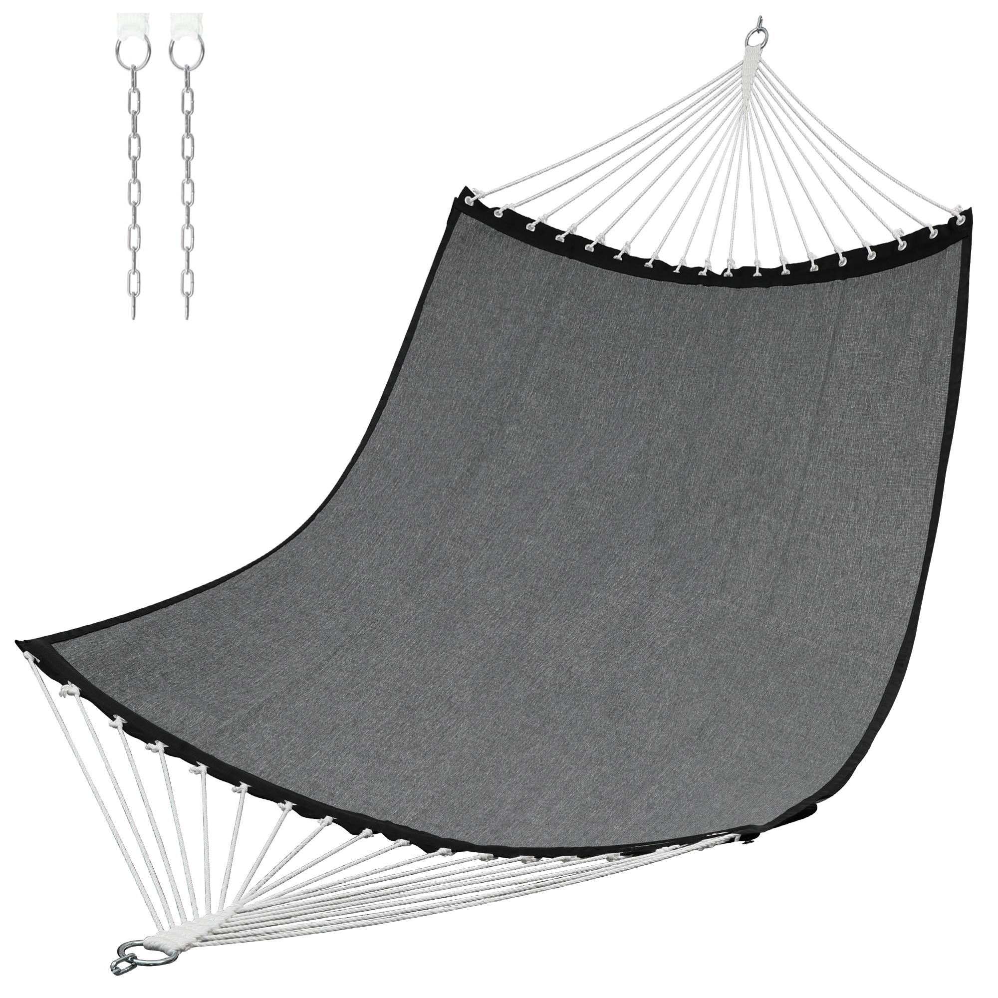 Patio Watcher HK-O-DARKGRAY Olefin Hammock Dark Gray Quilted Hammock