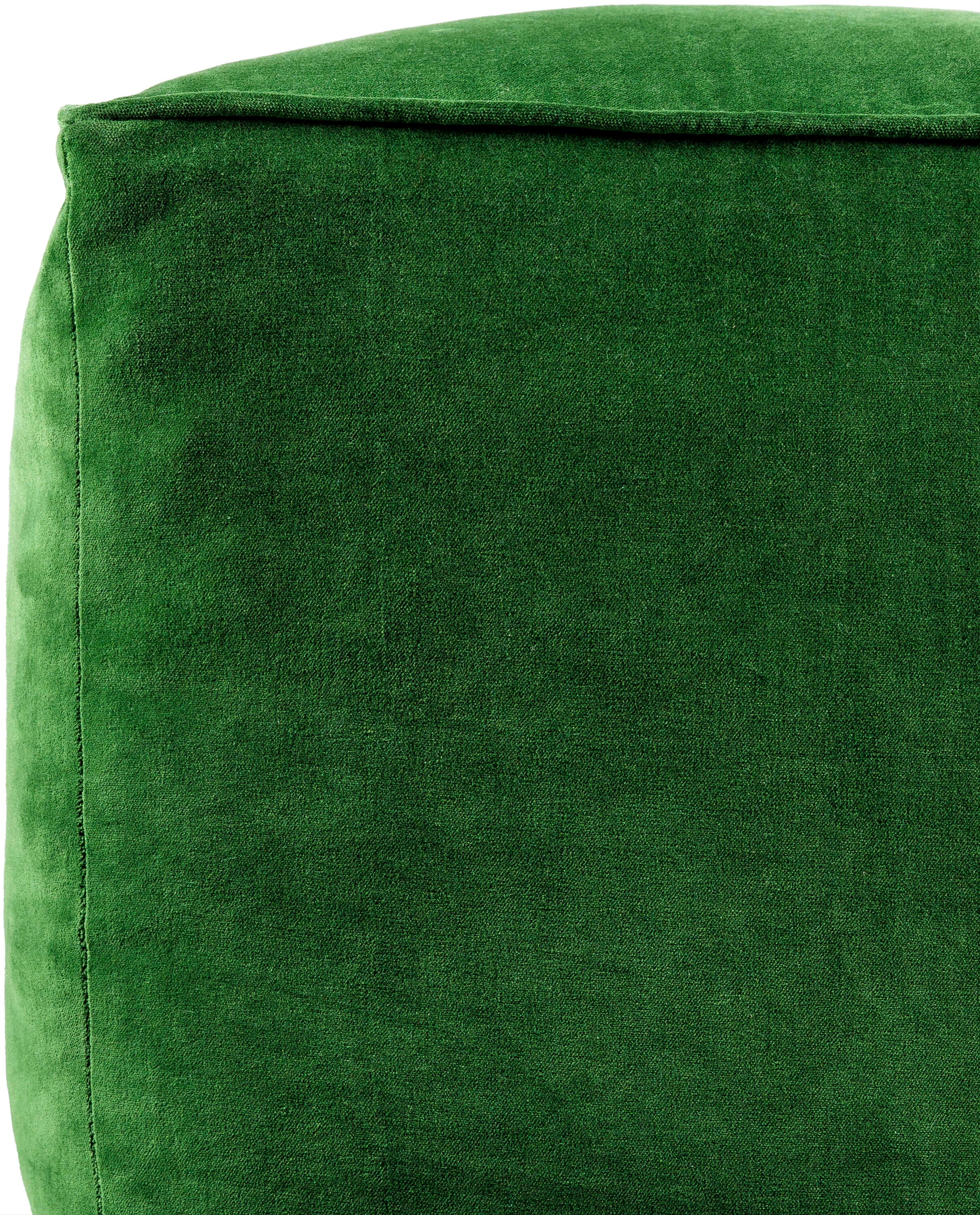 Hunter Green Alova Velvet Ottoman / Hunter Green Alova Velvet newest Pouf