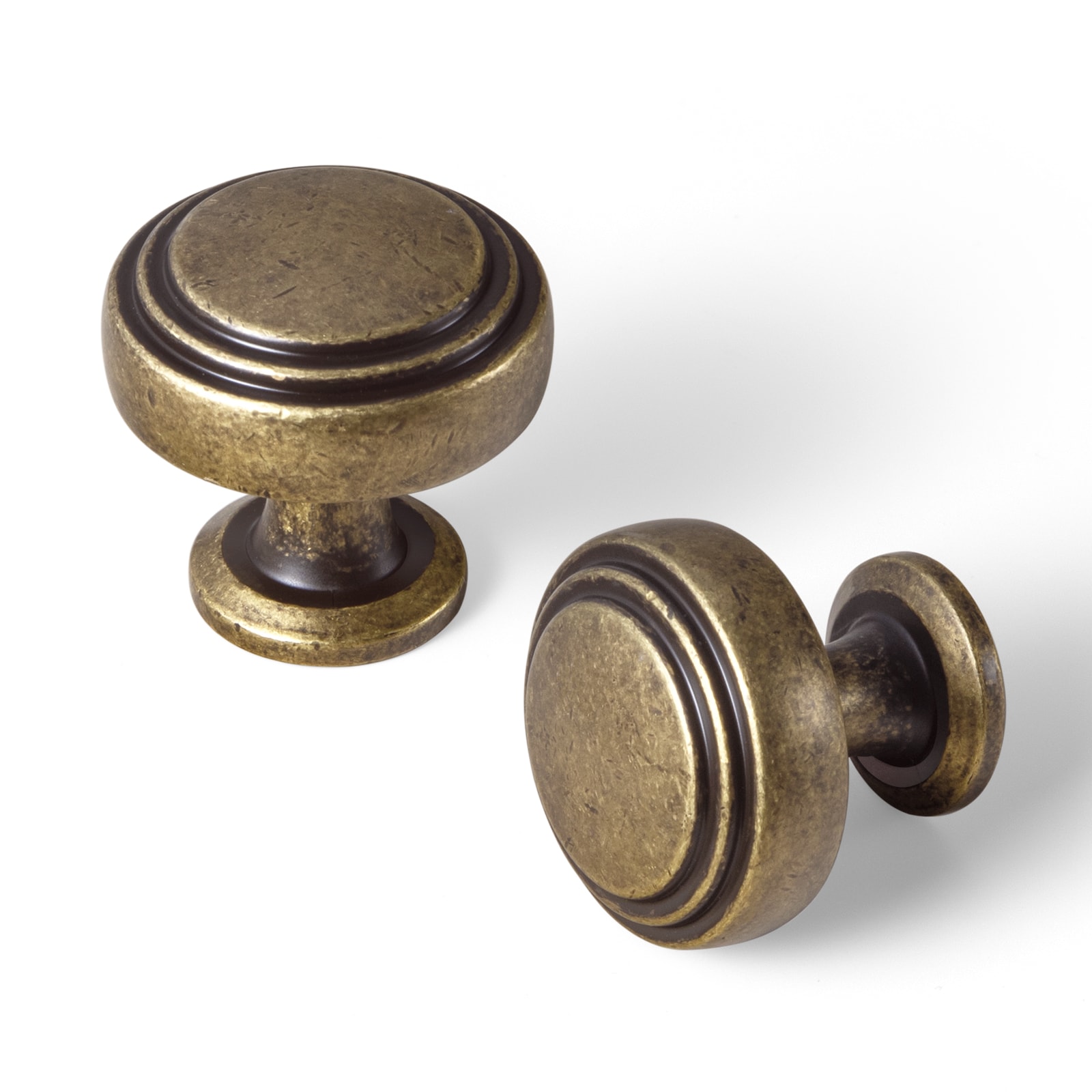 Miaokesen 1-1/5-in Antique Brass Mushroom Classic Cabinet
