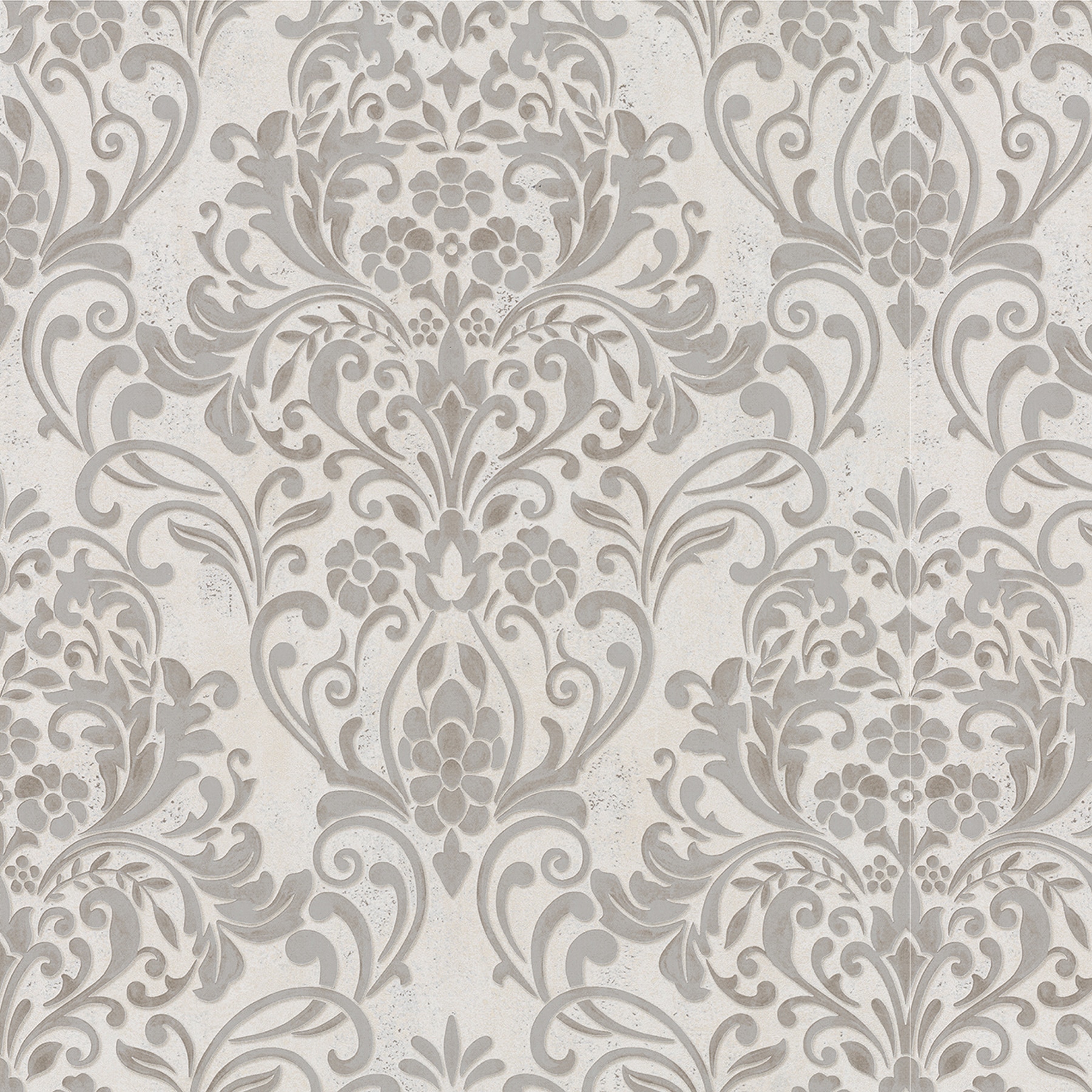 Advantage 4041-32603 Passport 57.5-Sq. Feet Off-White Vinyl Textured Damask 3D Unpasted Wallpaper