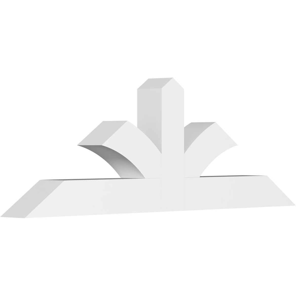 Ekena Millwork GBP072X24X0606RIC00 Richland White PVC Gable bracket
