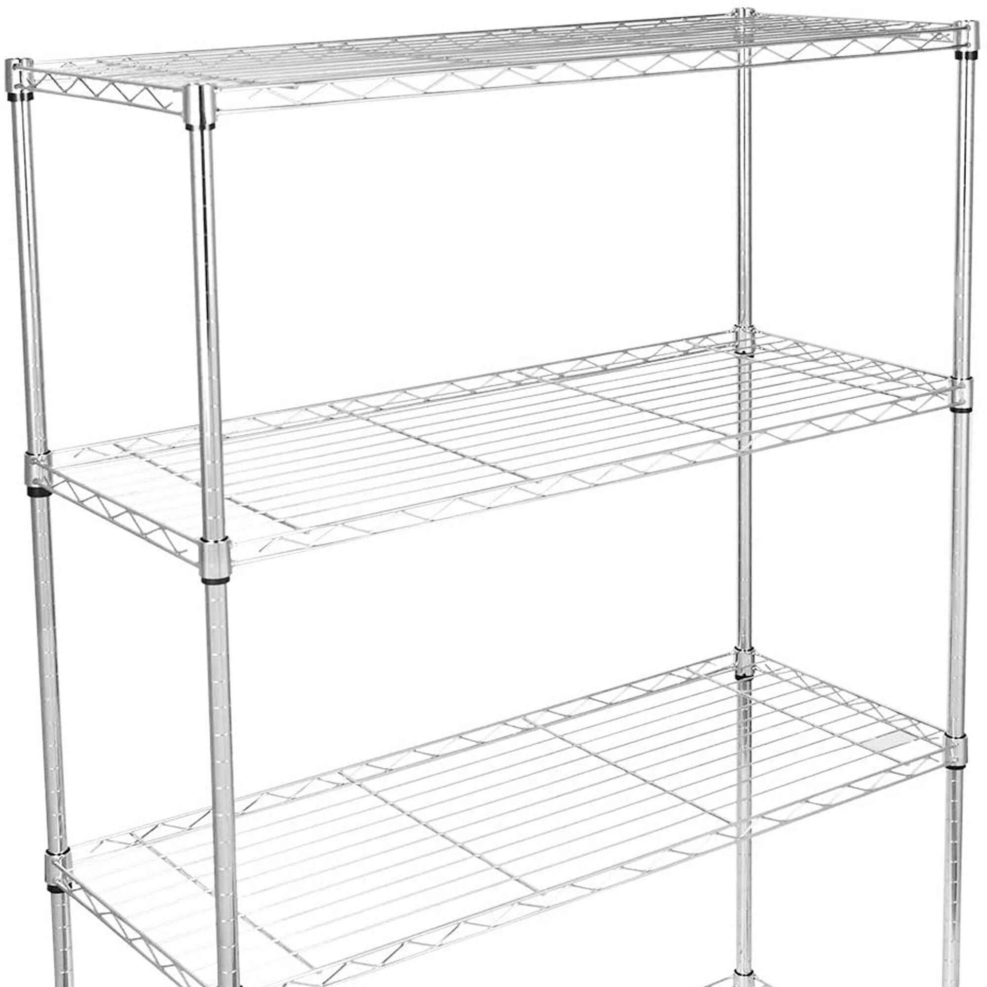 Gaierptone PVC 4-Tier Utility Shelving Unit (36-in W x 14.17-in D x 56 ...