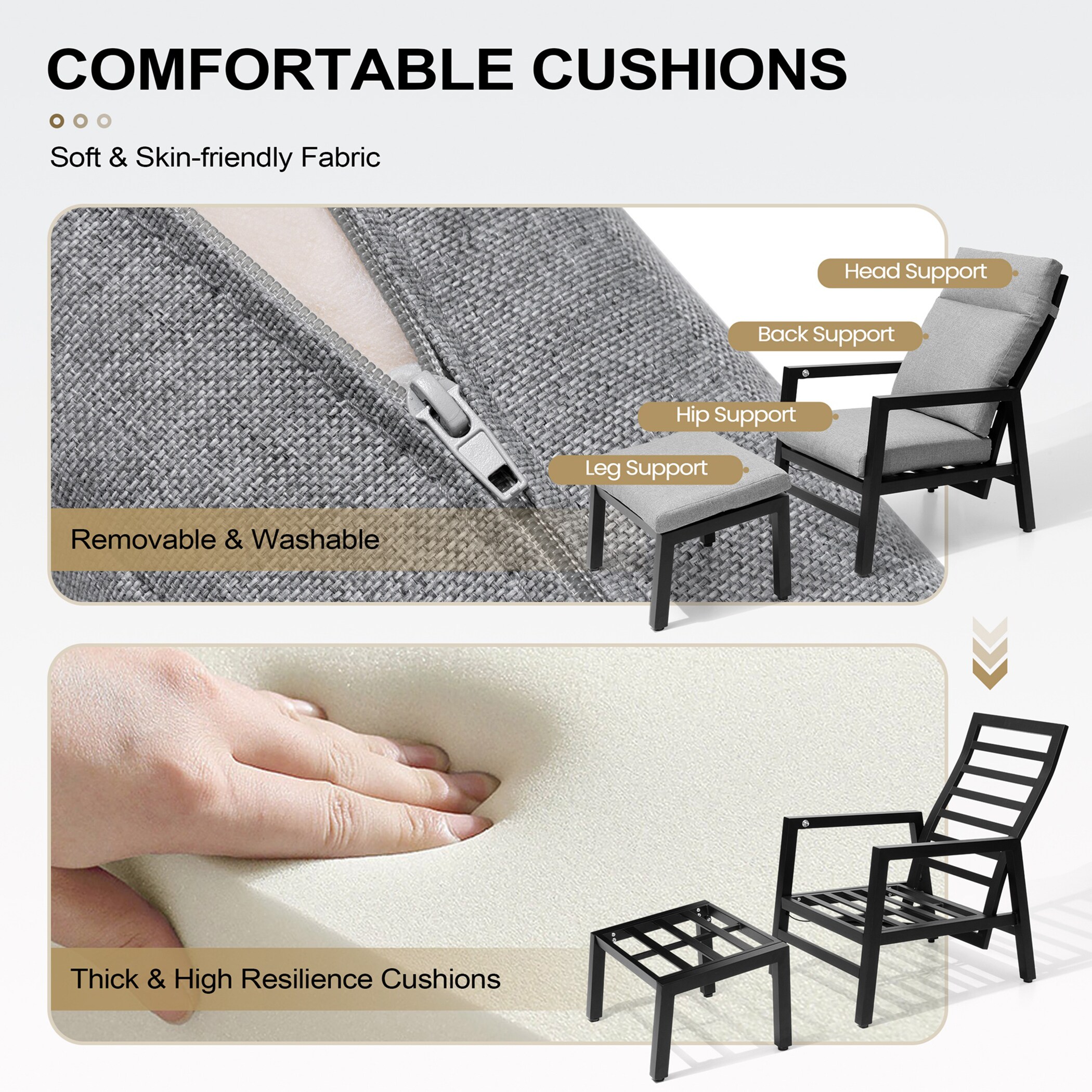 Crestlive Products CL-LG026GRY Patio-Chairs - View #8