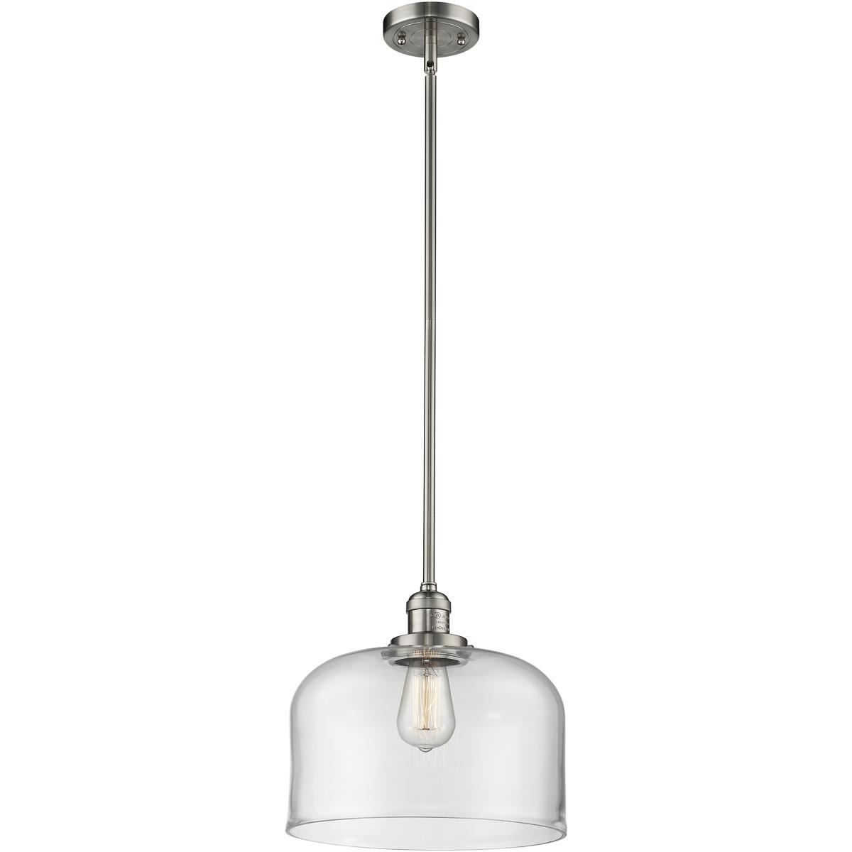 Innovations Lighting 1355662 201S-SN-G72-L-LED Franklin Restoration Bell Mini Pendant