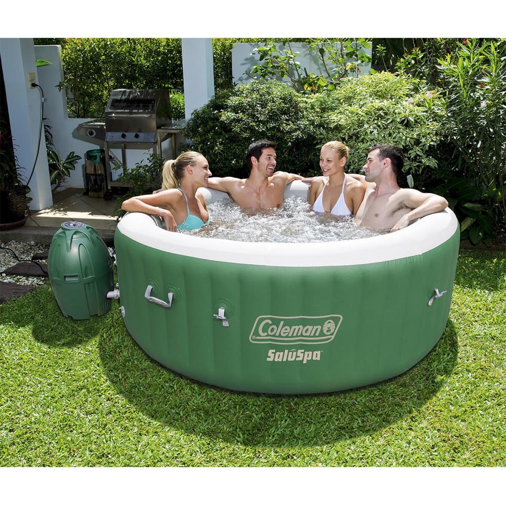 Coleman 6-Person 60-Jet Round Inflatable Hot Tub in the Hot Tubs & Spas ...