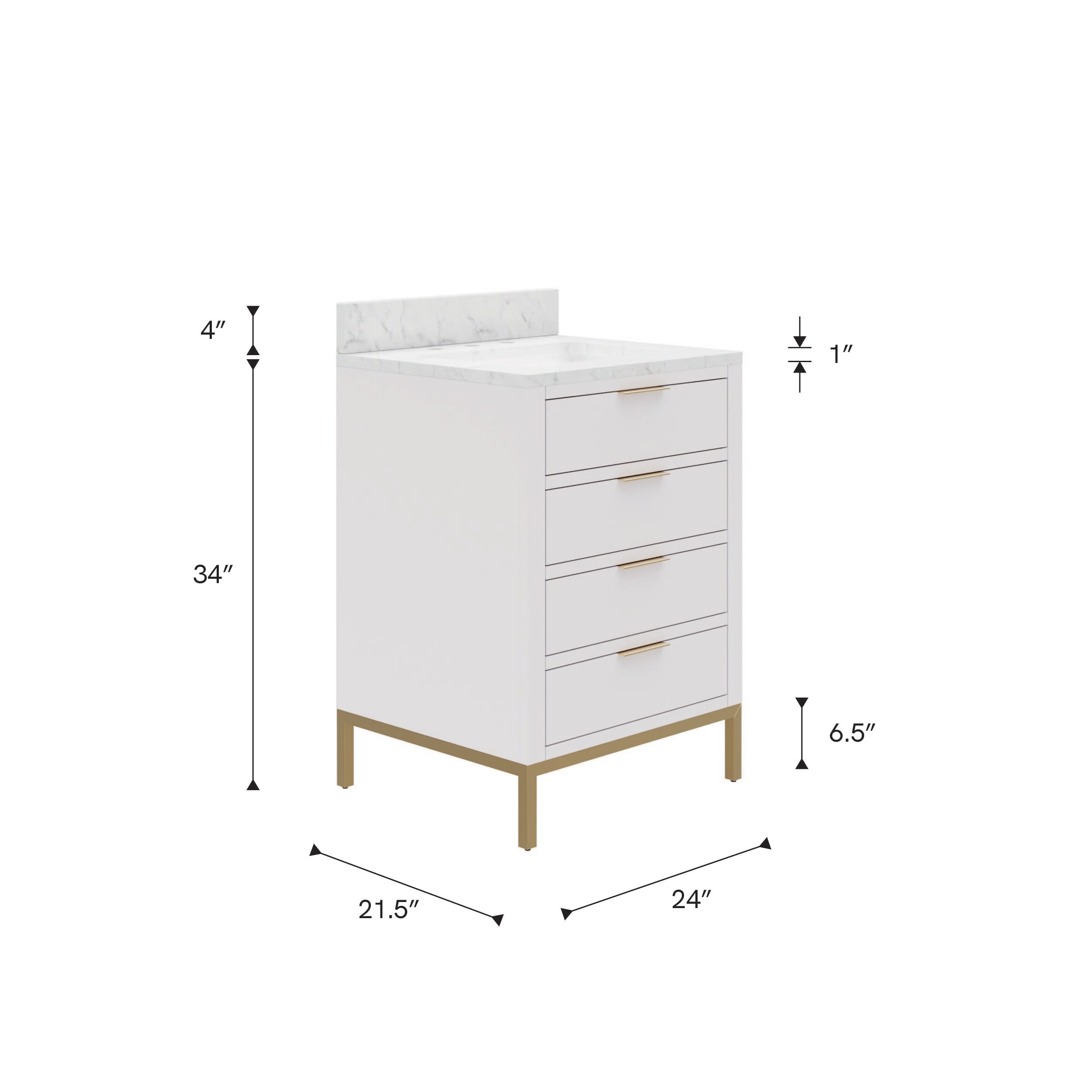 Water Creation BR24CW06PW-000000000 Bath-Vanity-Combo - View #6