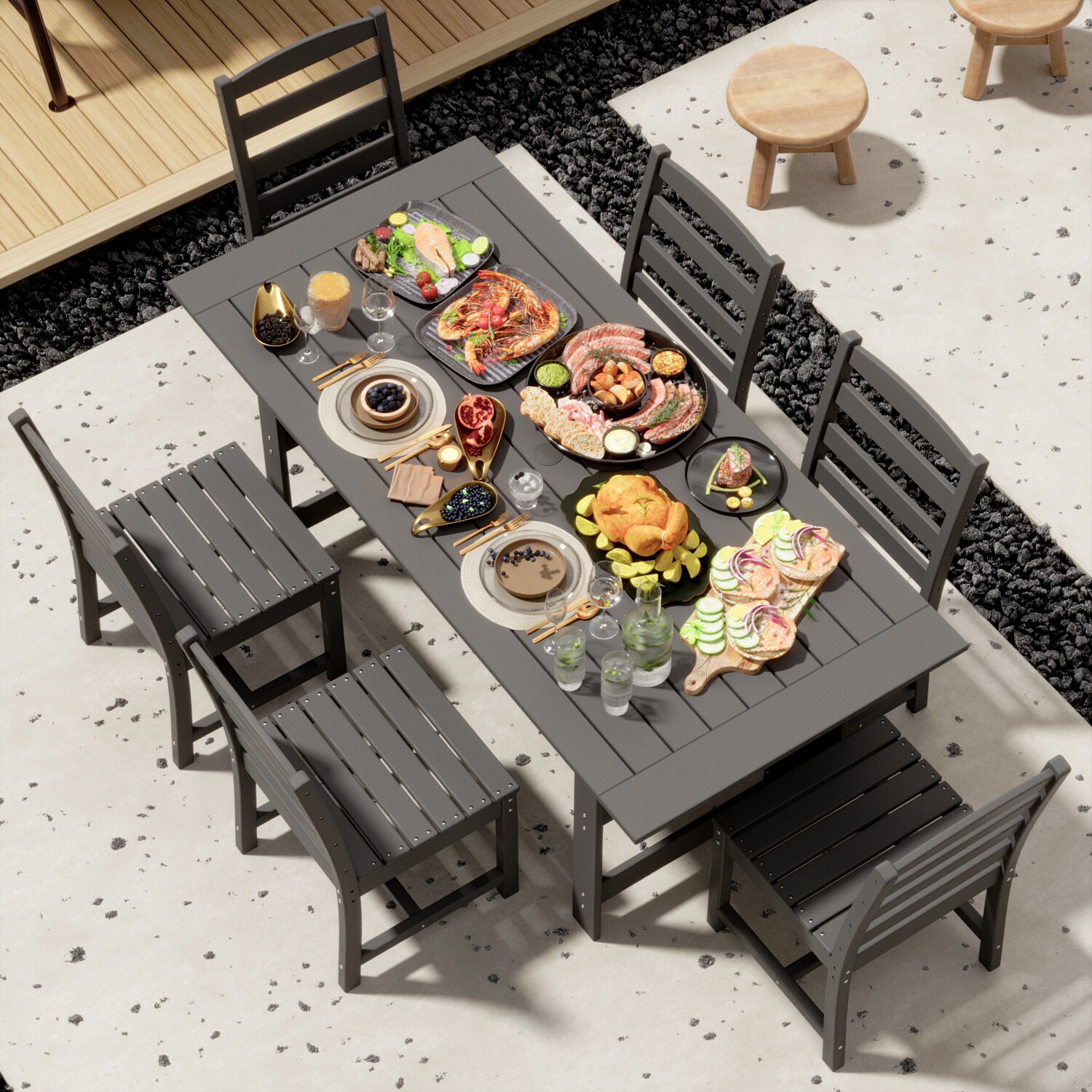 MIDHAM KF510001+02X3G Patio-Dining-Sets - View #2