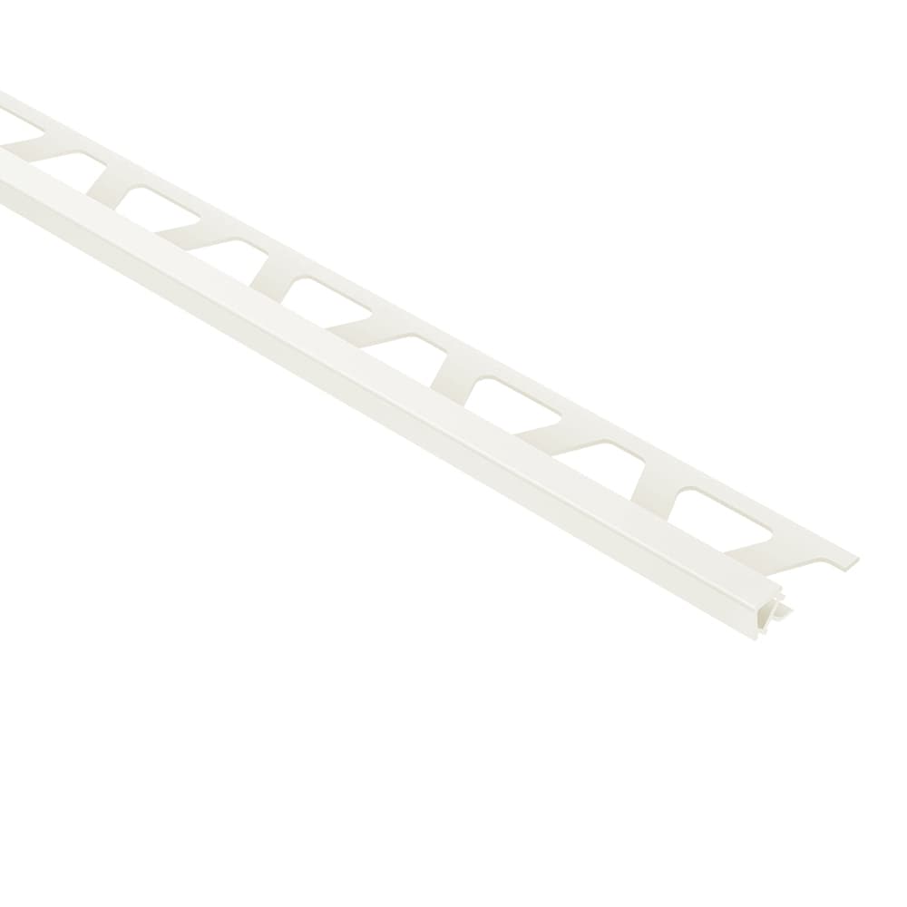 Schluter Systems PQ125W Quadec 0.5-in W x 98.5-in L White PVC Square edge Tile Edge Trim