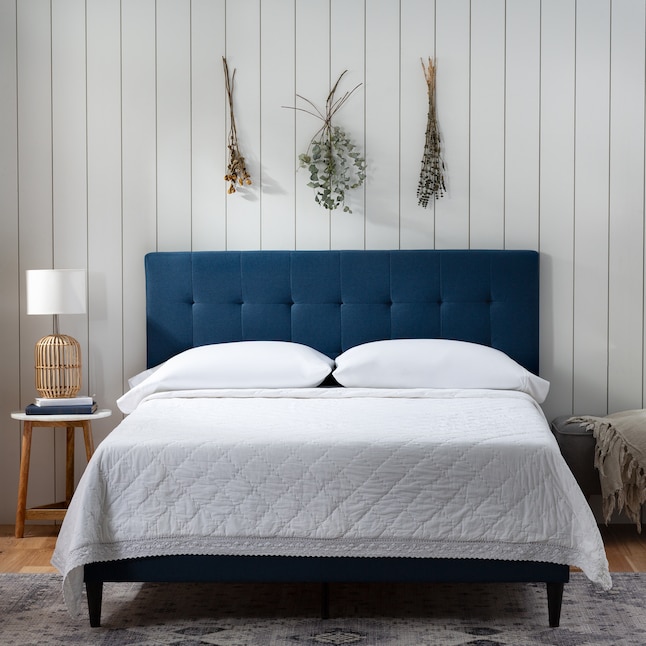 Brookside Tara Navy Twin Upholstered, Navy Bed Frame Twin