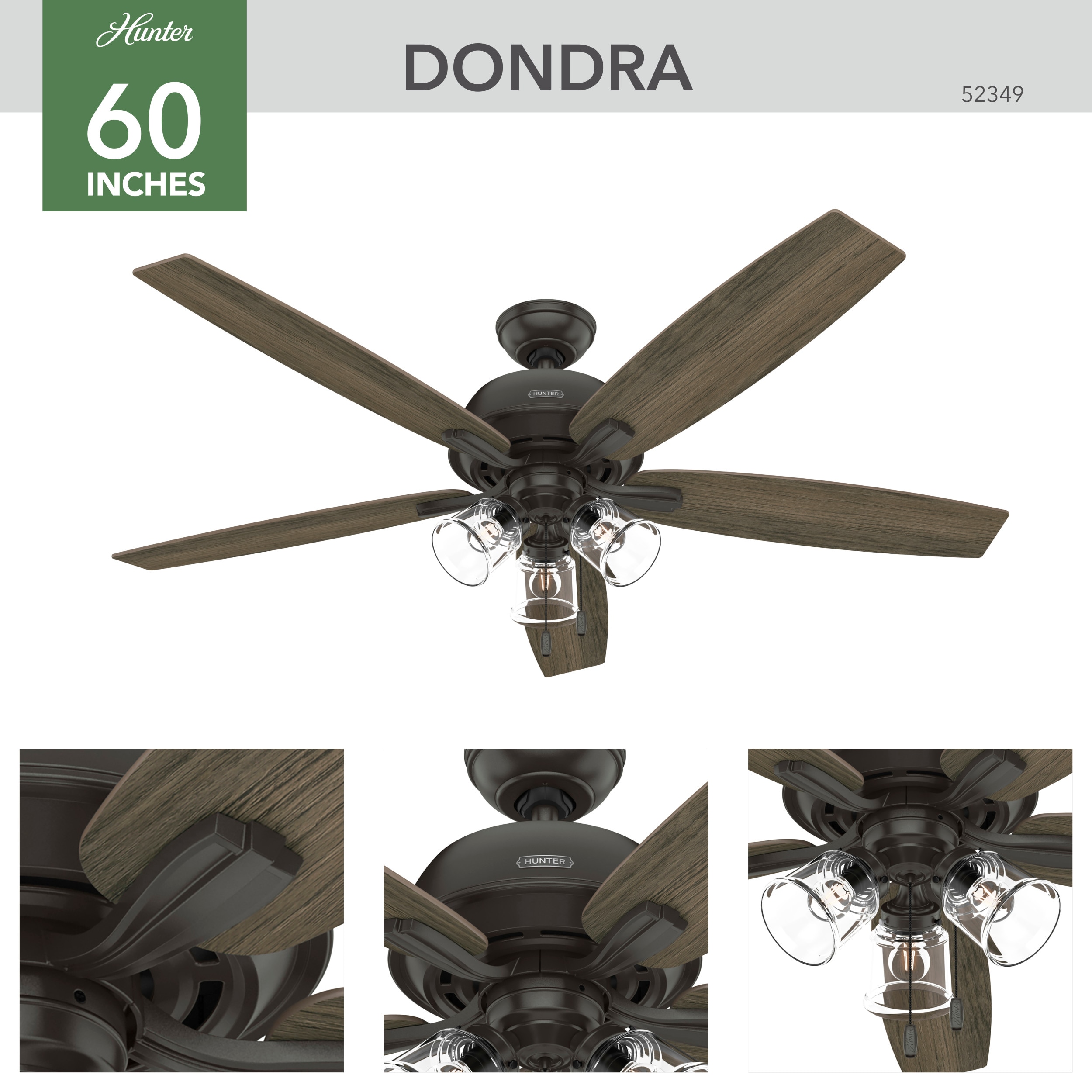 Hunter 52349 Ceiling-Fans - View #2