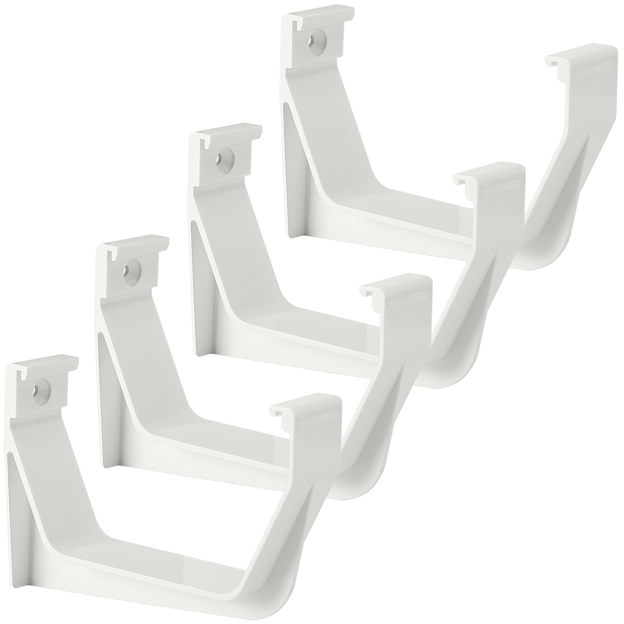 Misopily 4 Pcs 5 W Exterior Gutter Support Weatherproof ABS Roofing ...