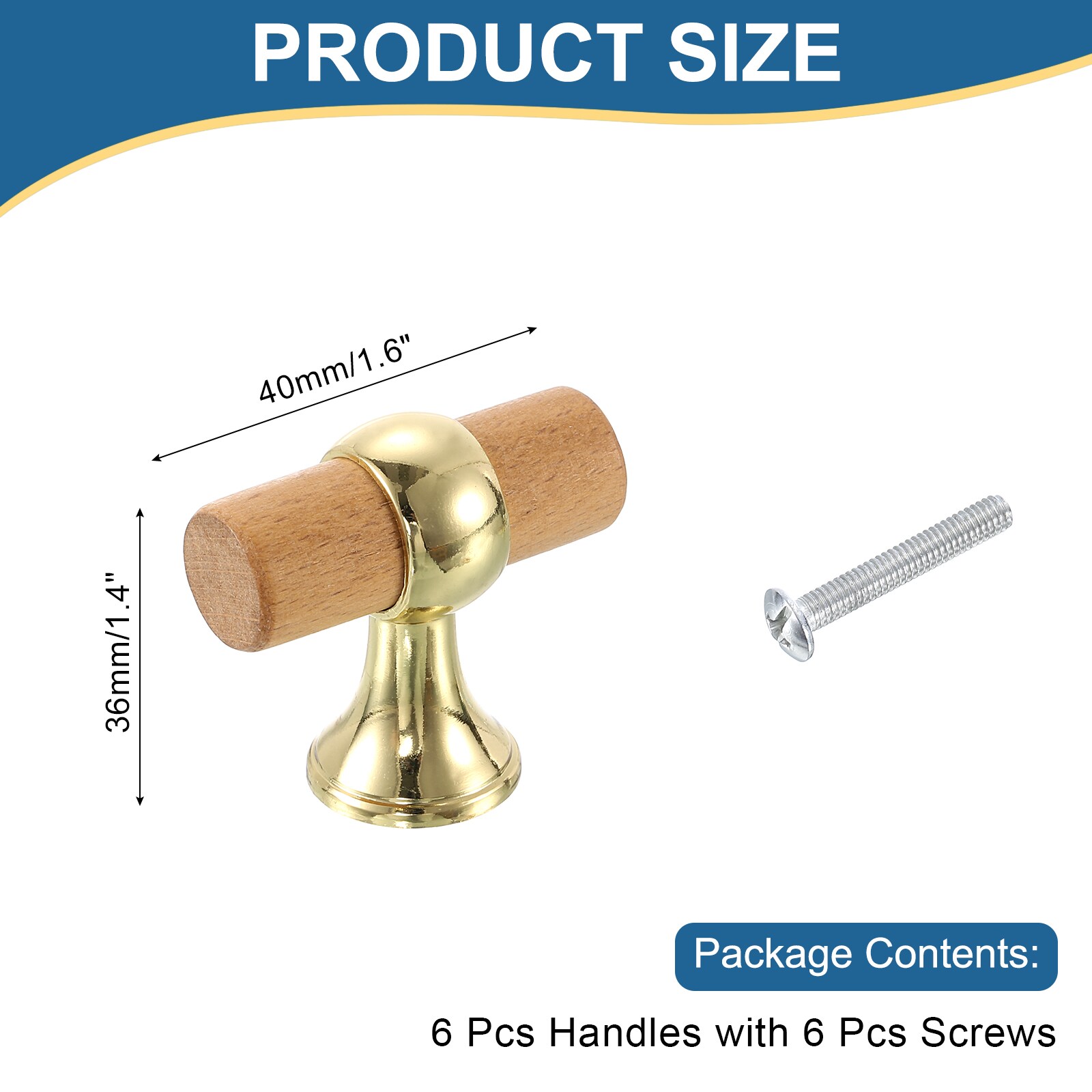 Unique Bargains S25093000UX6229 Cabinet-Pulls - View #2