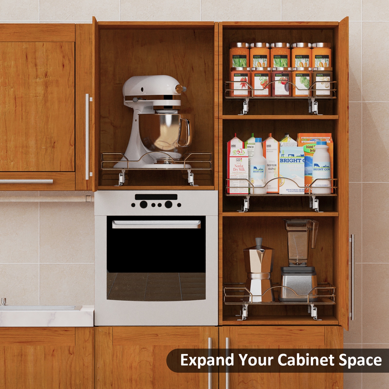 HomLux LW-421111 Pull-Out-Cabinet-Baskets - View #9
