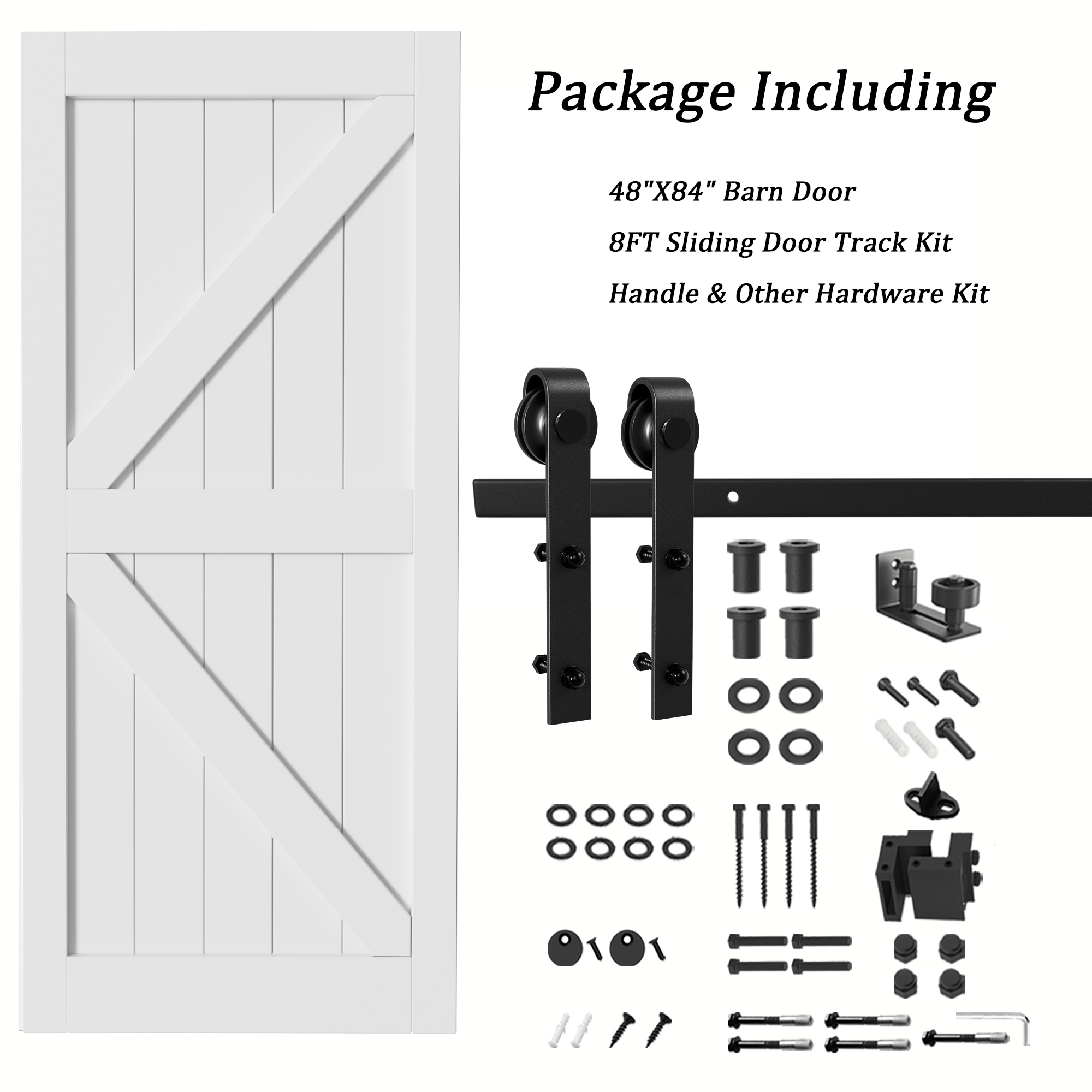 JUJUBON IN-BDBD1-K-WH-36 Barn-Doors - View #4