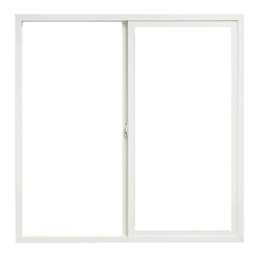 ThermaStar by Pella Left-operable Vinyl White Sliding Window Half ...